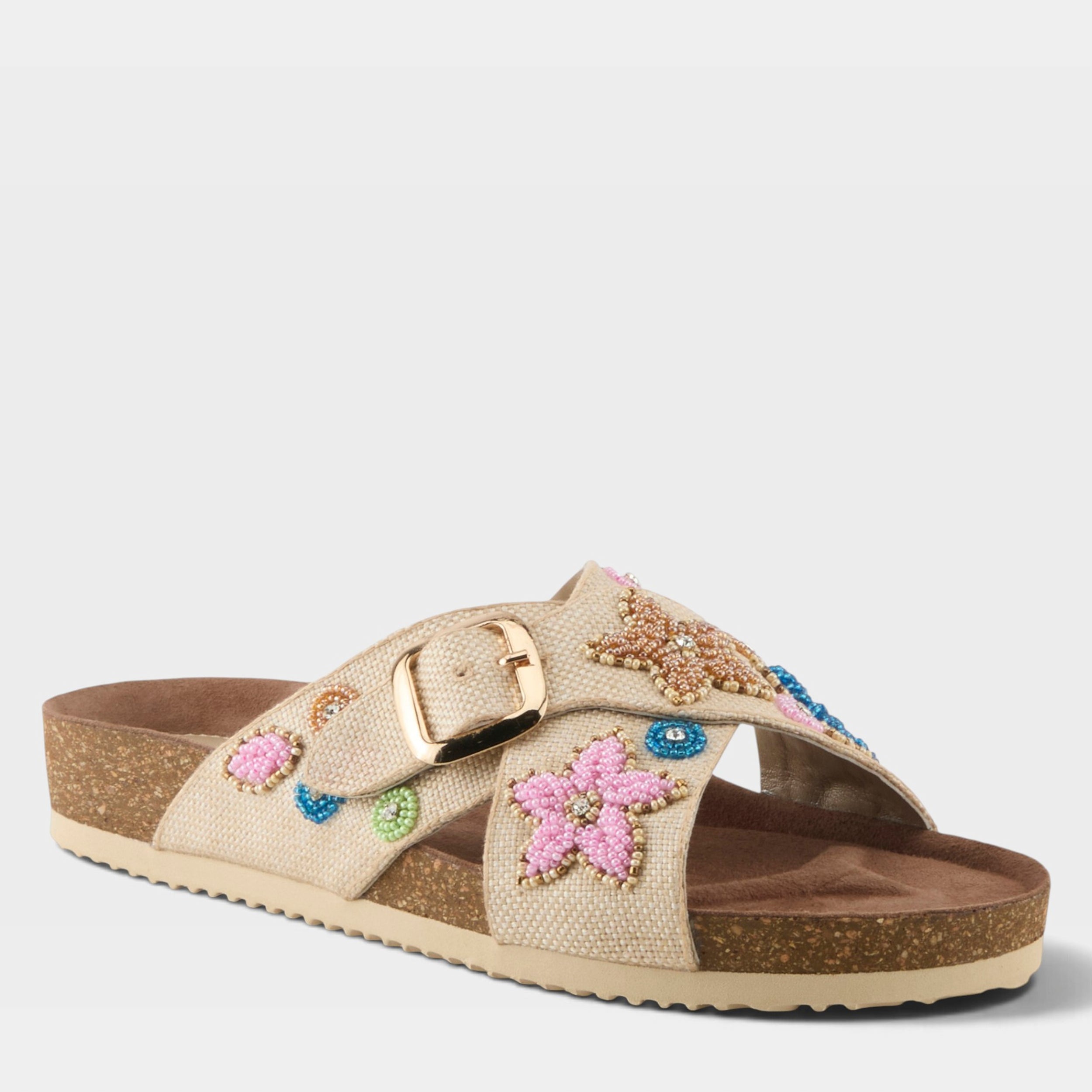 Azura Eilish Beige Multi Sandal