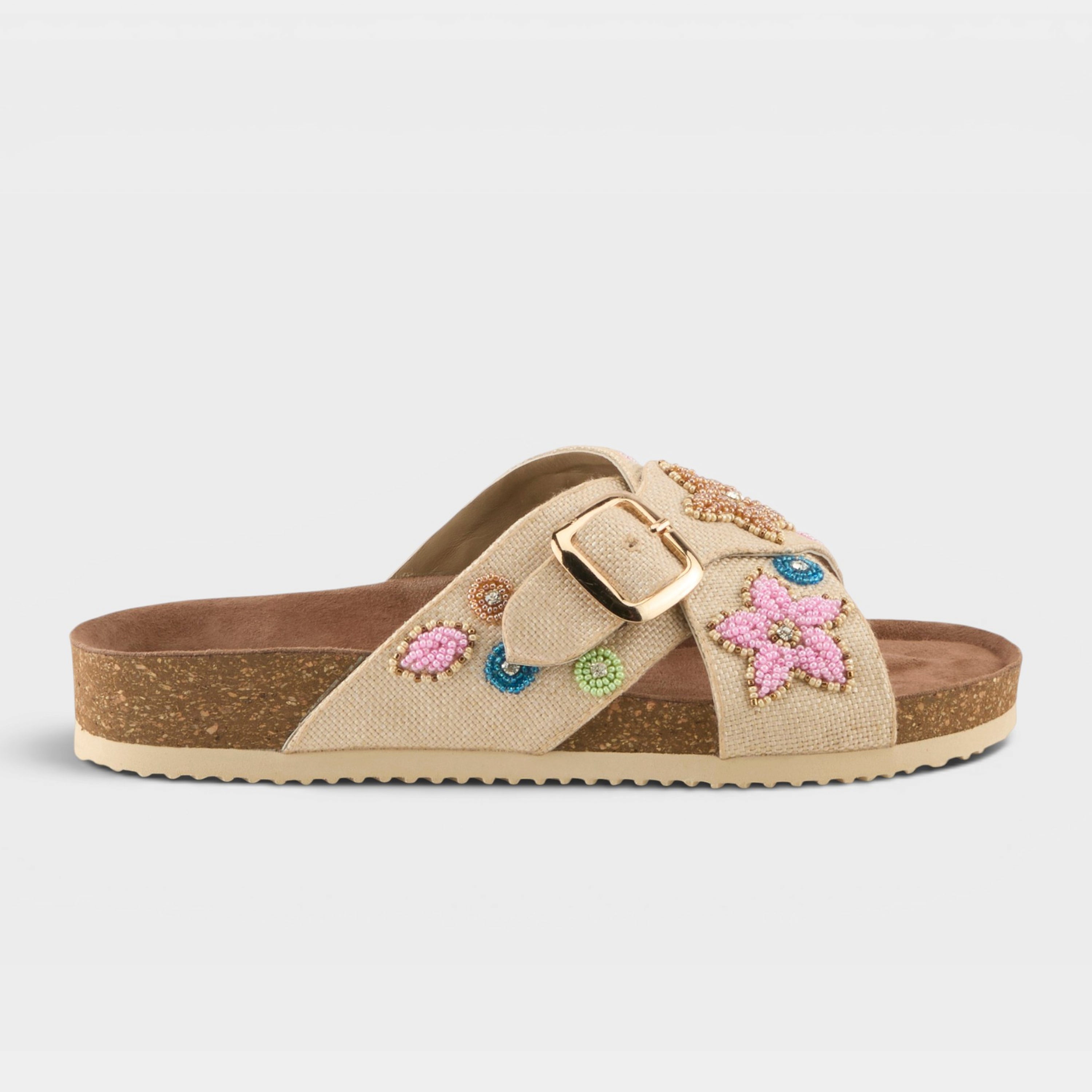 Azura Eilish Beige Multi Sandal