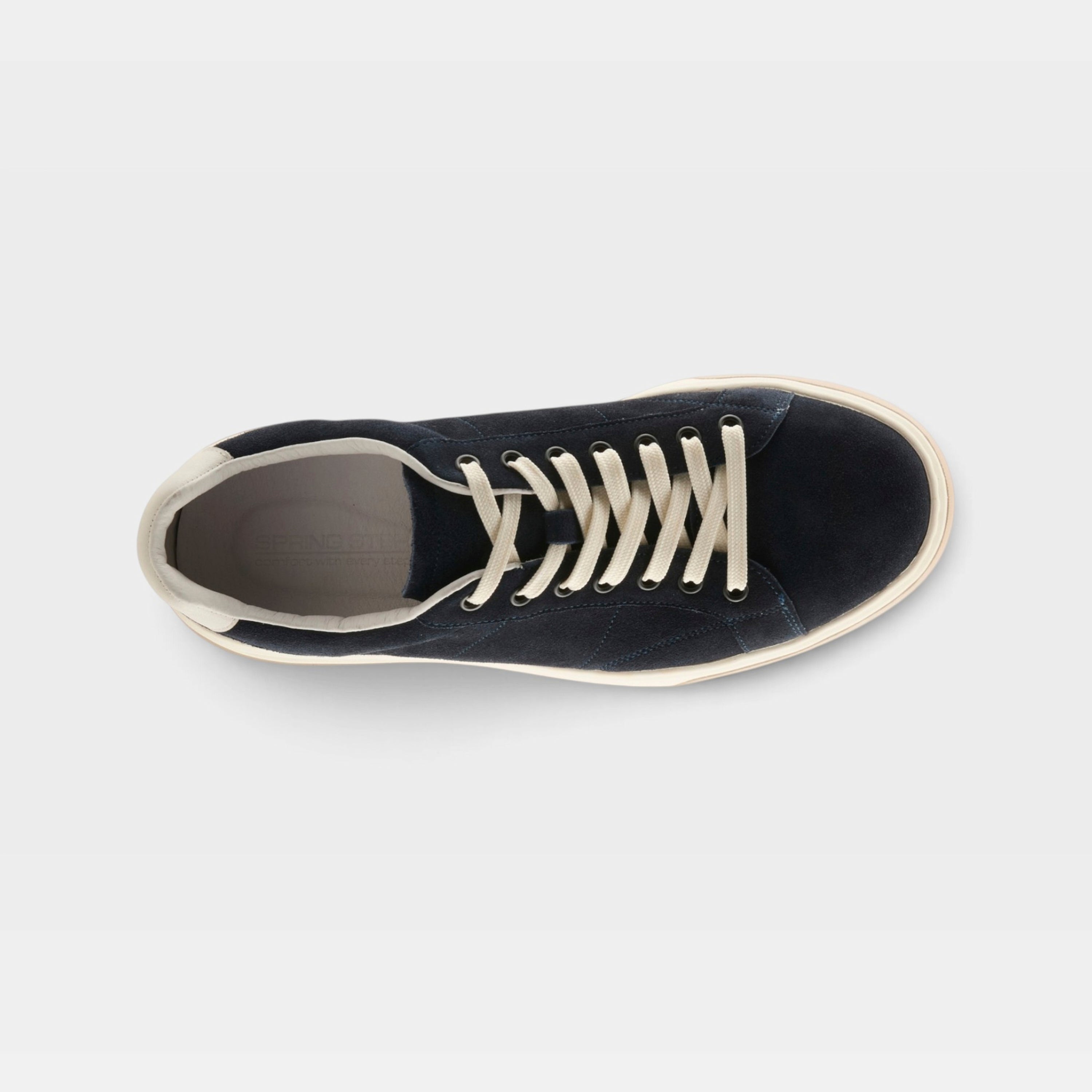 Spring Step Men Elroy Navy Suede Sneaker