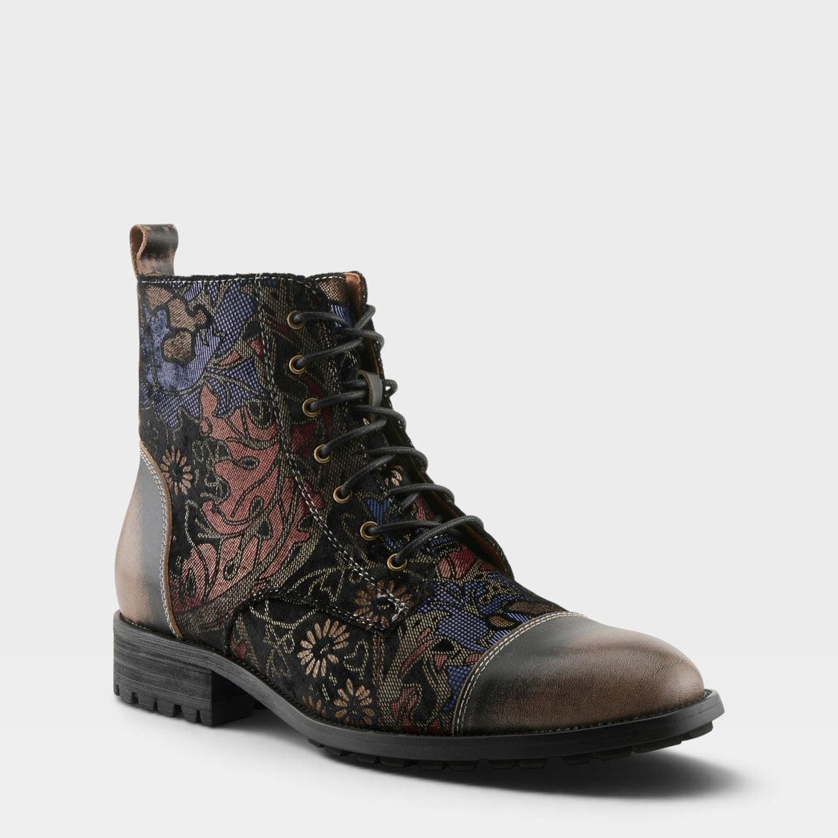 L'Artiste MEN ELTON BOOTIE in GREY MULTI, front view