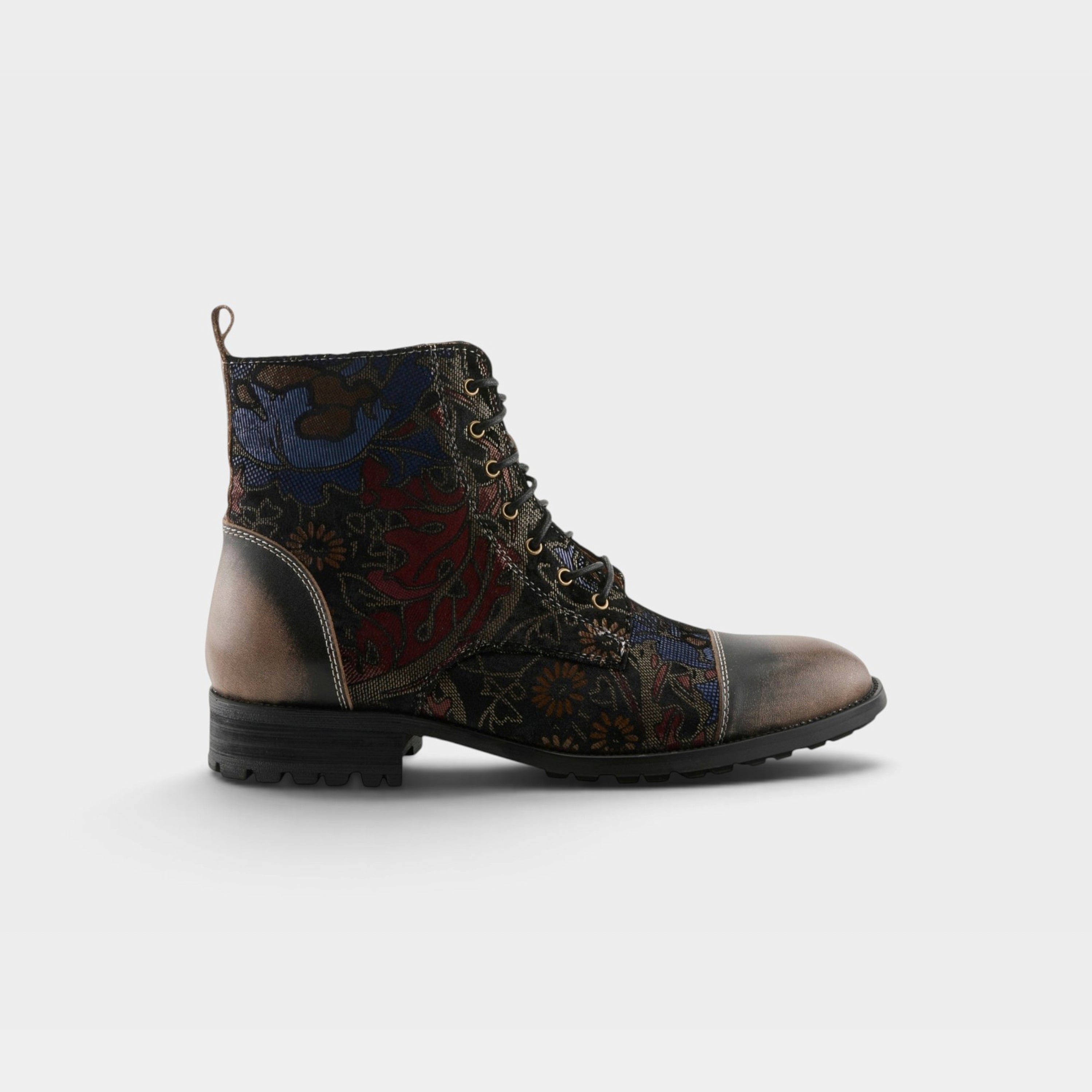 L'Artiste Men Elton Grey Multi Bootie