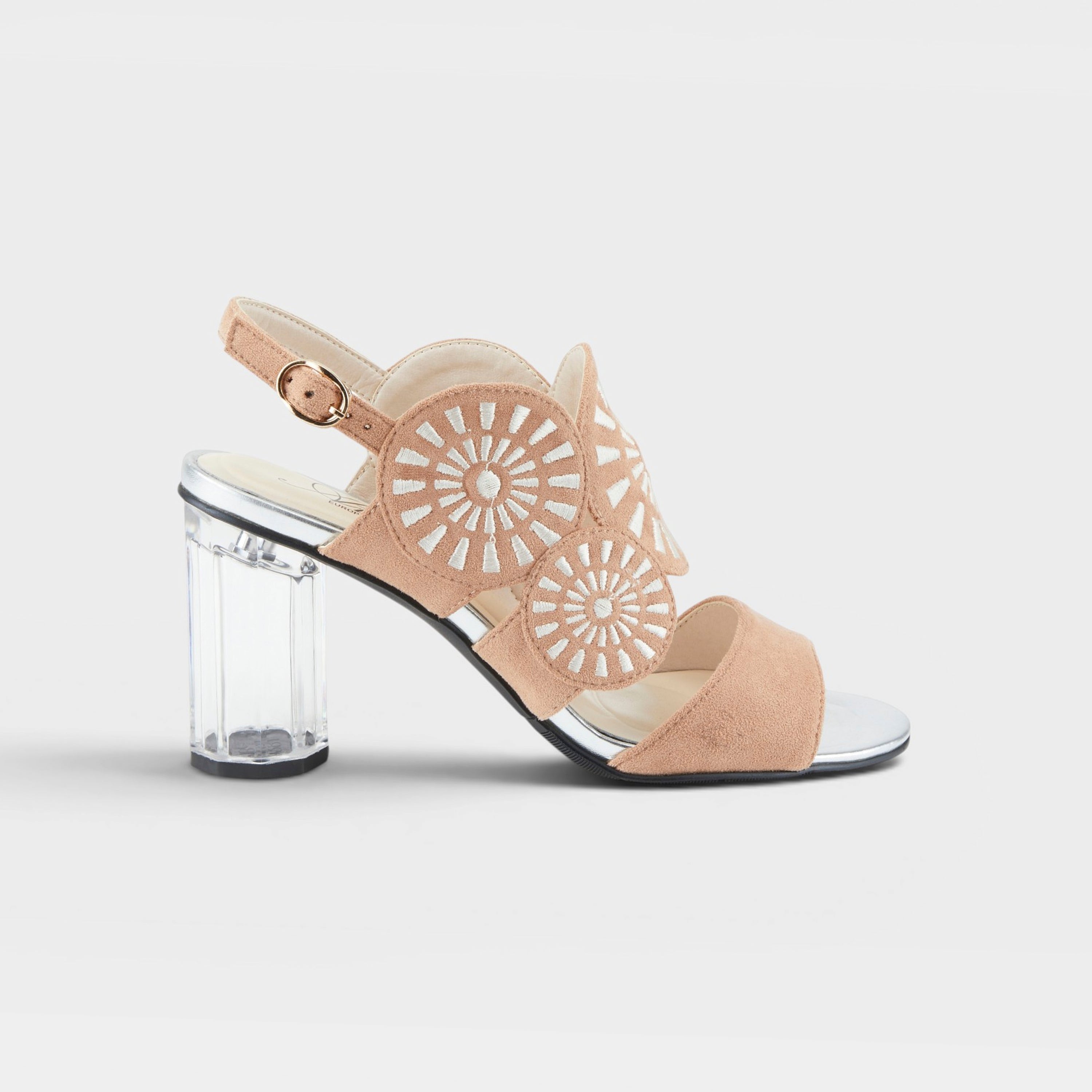 Azura Embroidery Tan Multi Sandal