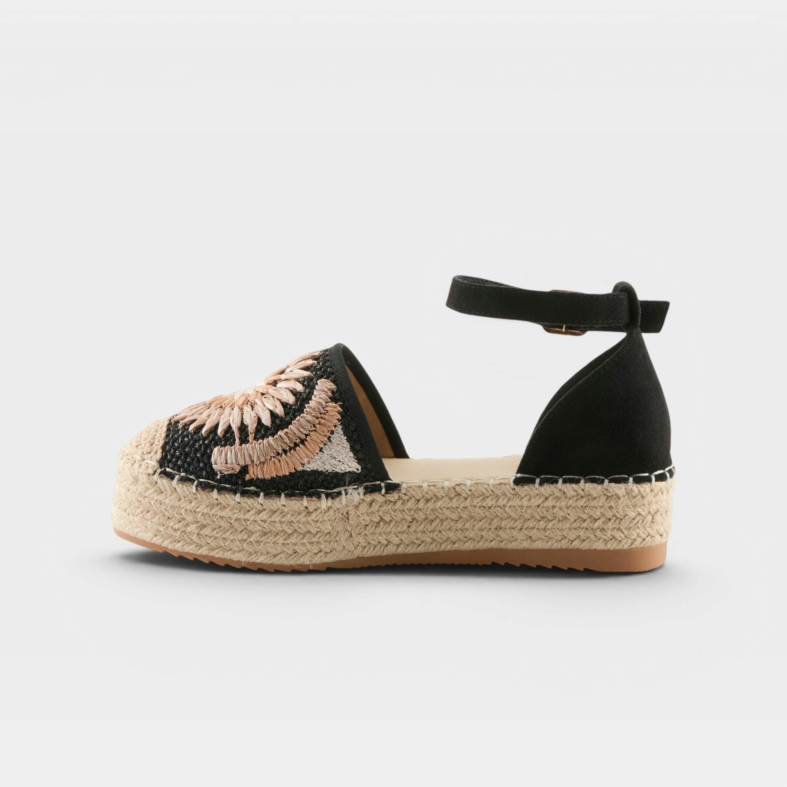 Azura Endlessluv Black Multi Espadrille
