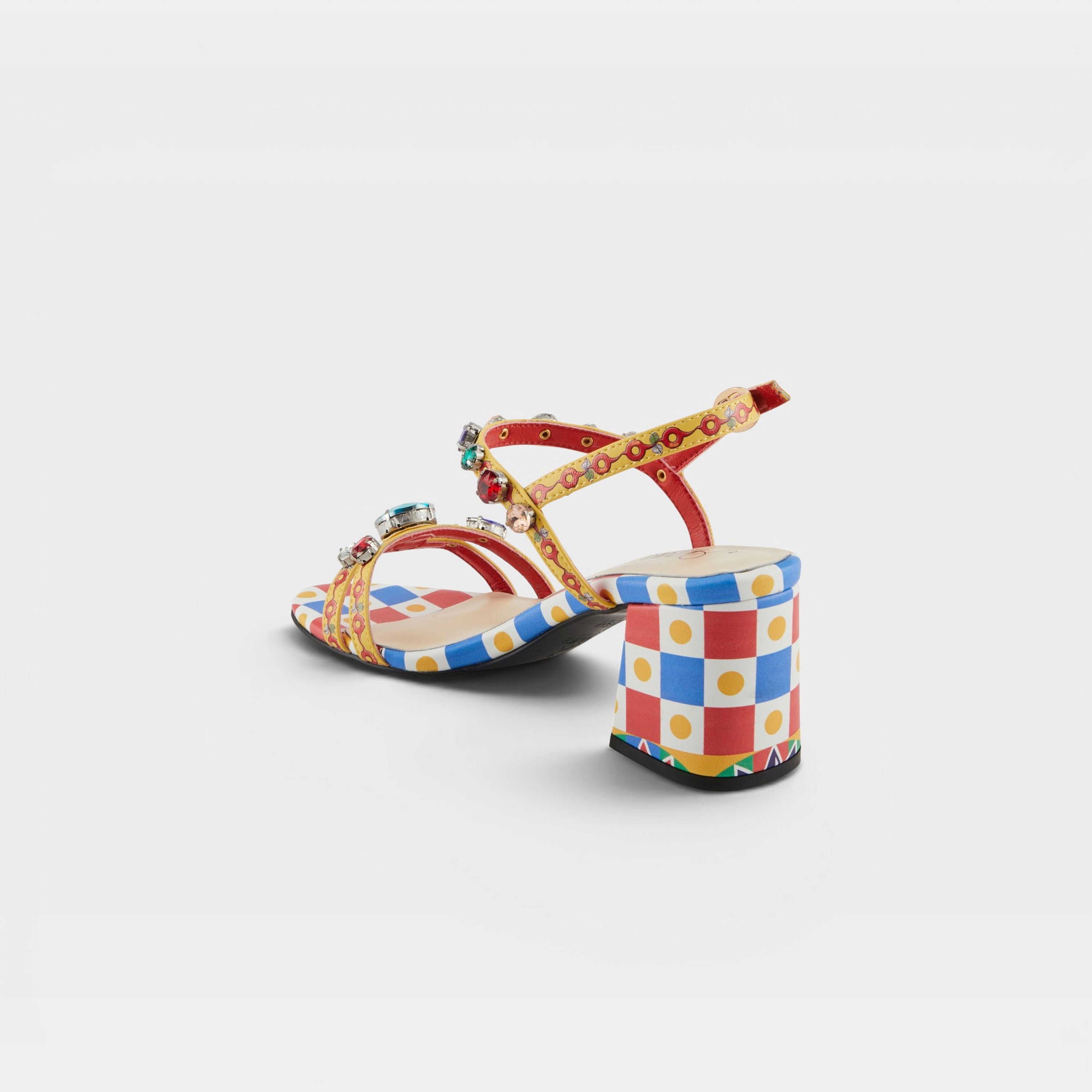 Azura Fabfash Yellow Multi Sandal
