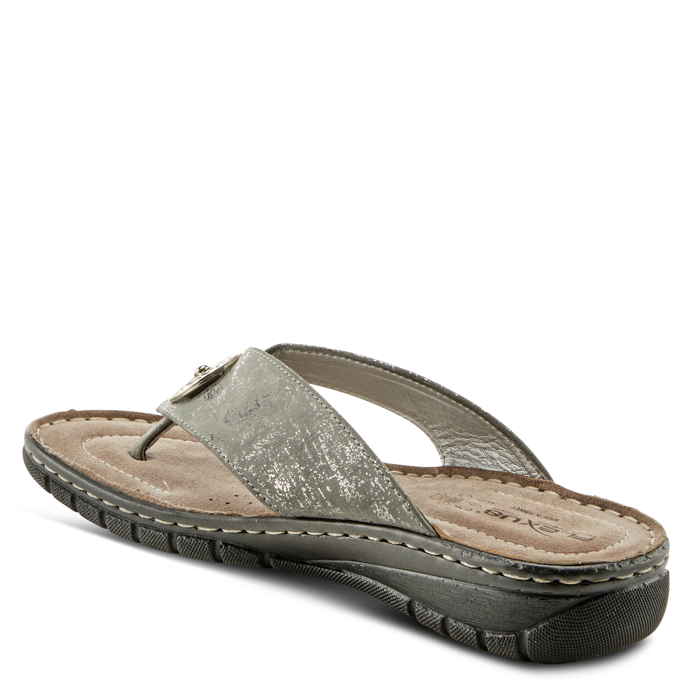 Flexus FLEXUS FAIA SLIDE SANDALS sandal in gold with flexible sole