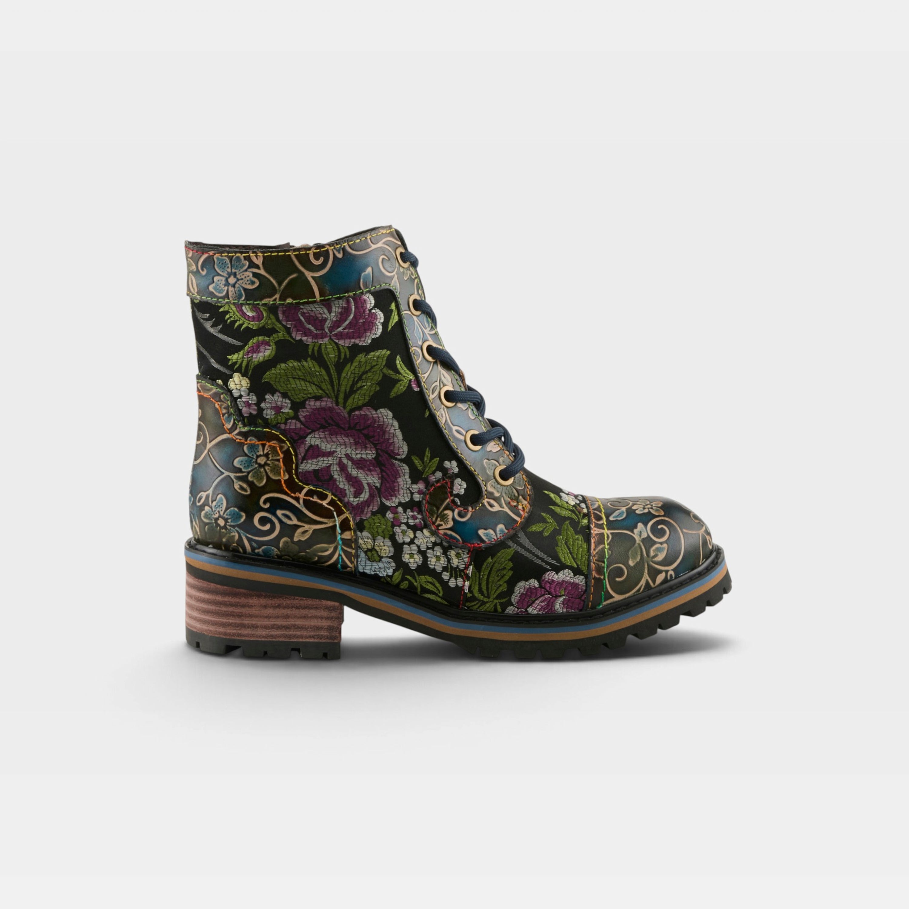 L'Artiste Fantastic booties in Blue Multi, hero view
