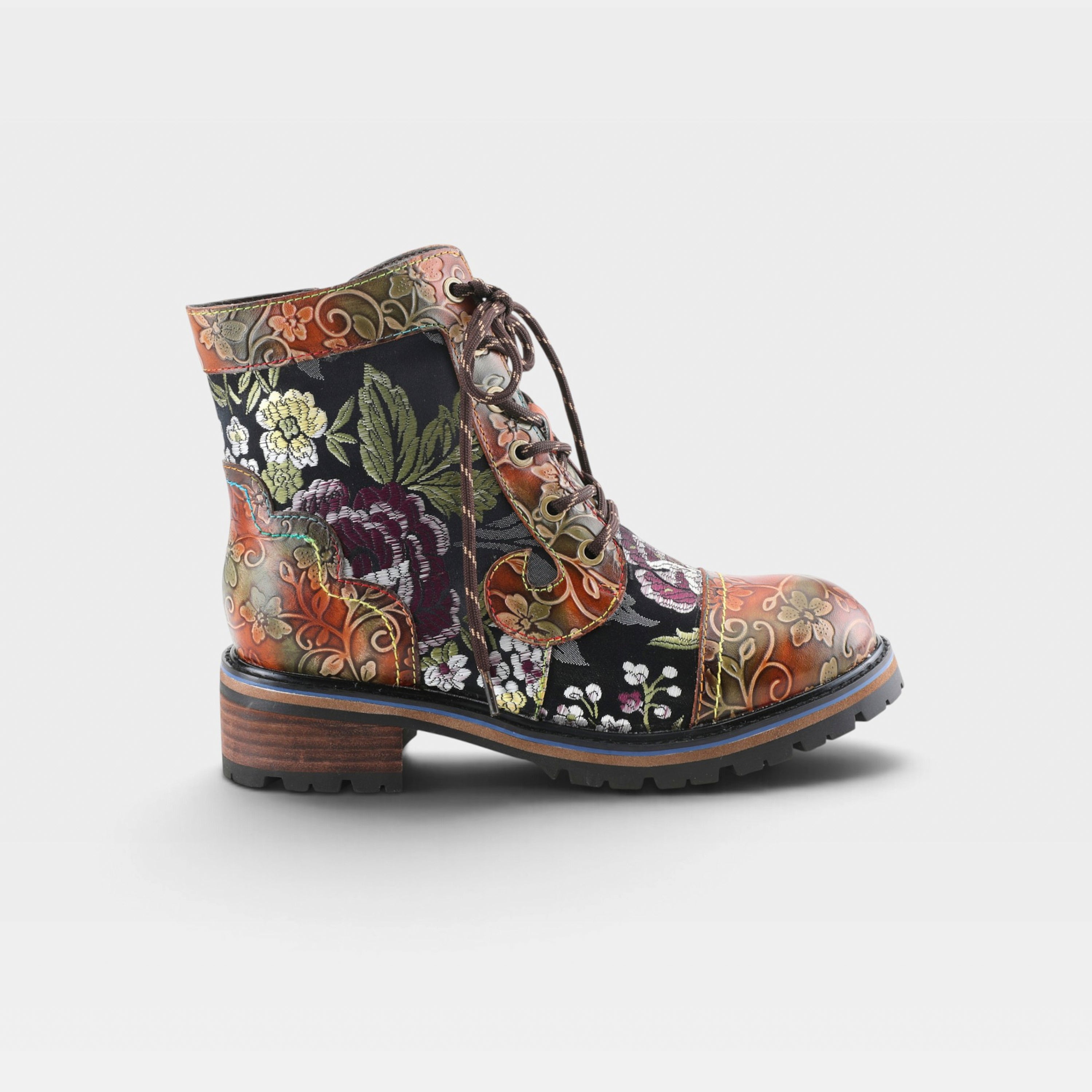 L'Artiste Fantastic booties in Brown Multi, hero view