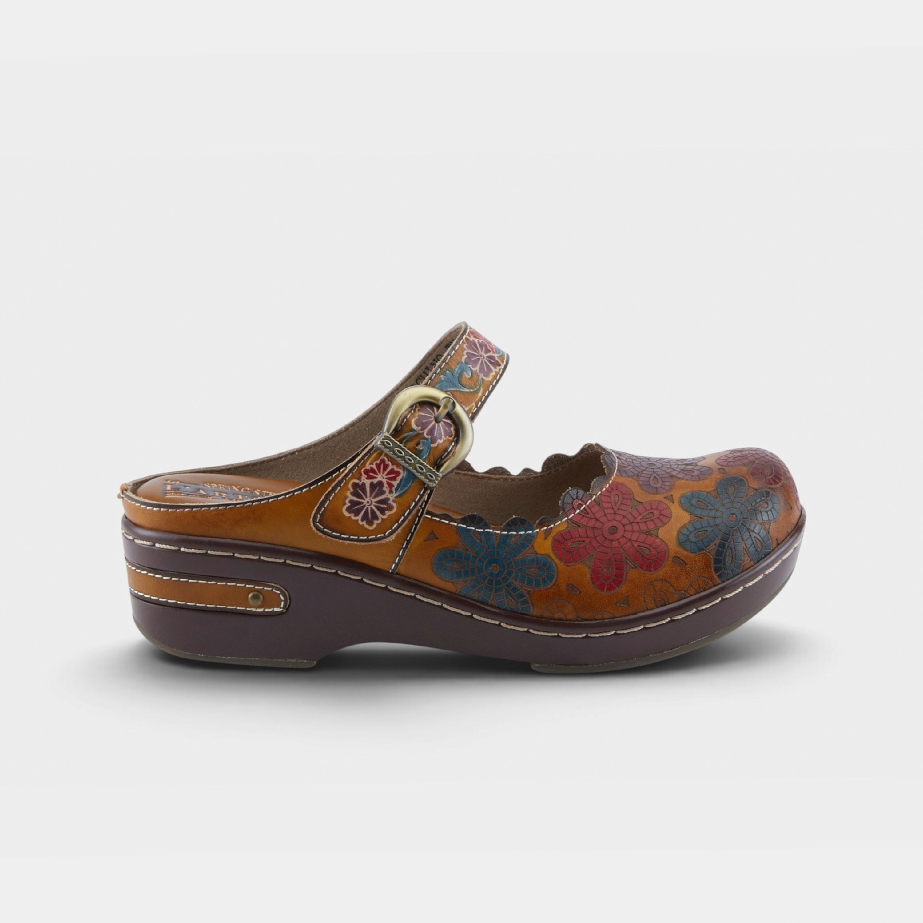 L'Artiste Flochino clogs in Tan Multi, hero view