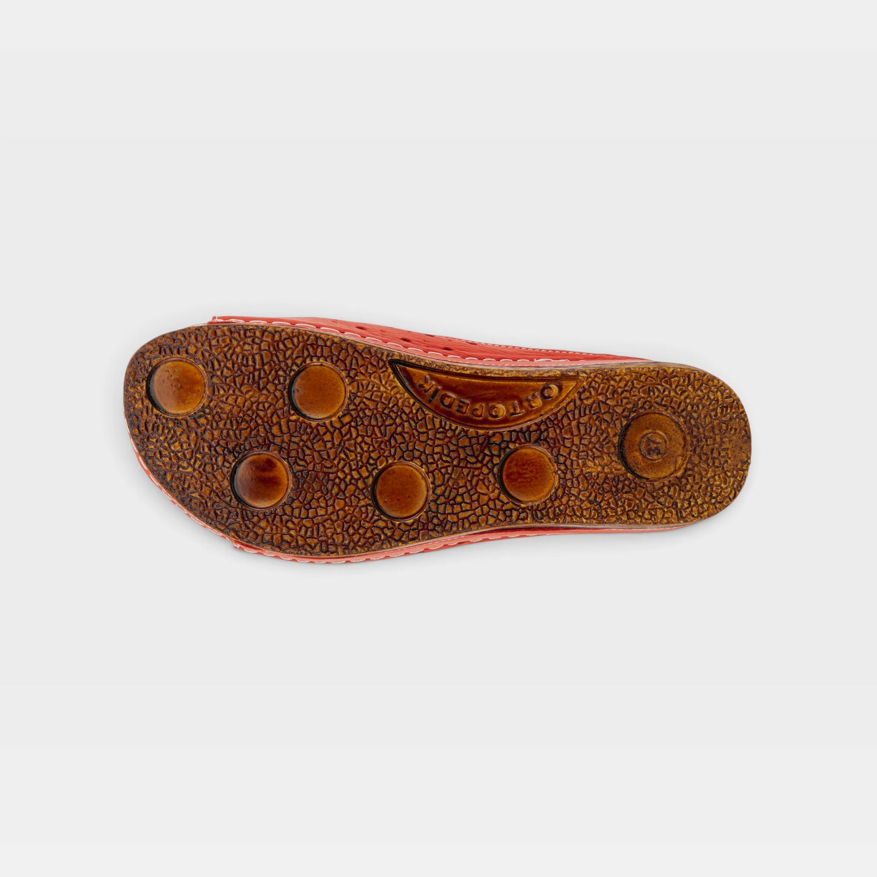 Spring Step Flowerchild Red Slide Sandal