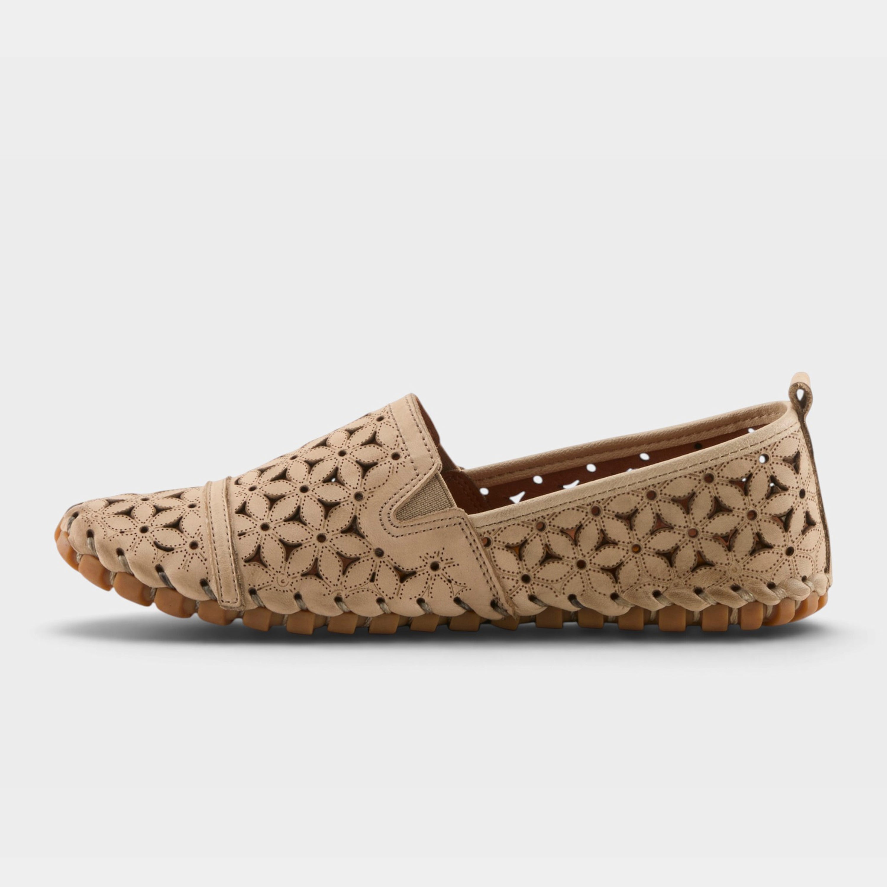 Spring Step Flowerflow Beige Slide Sandal