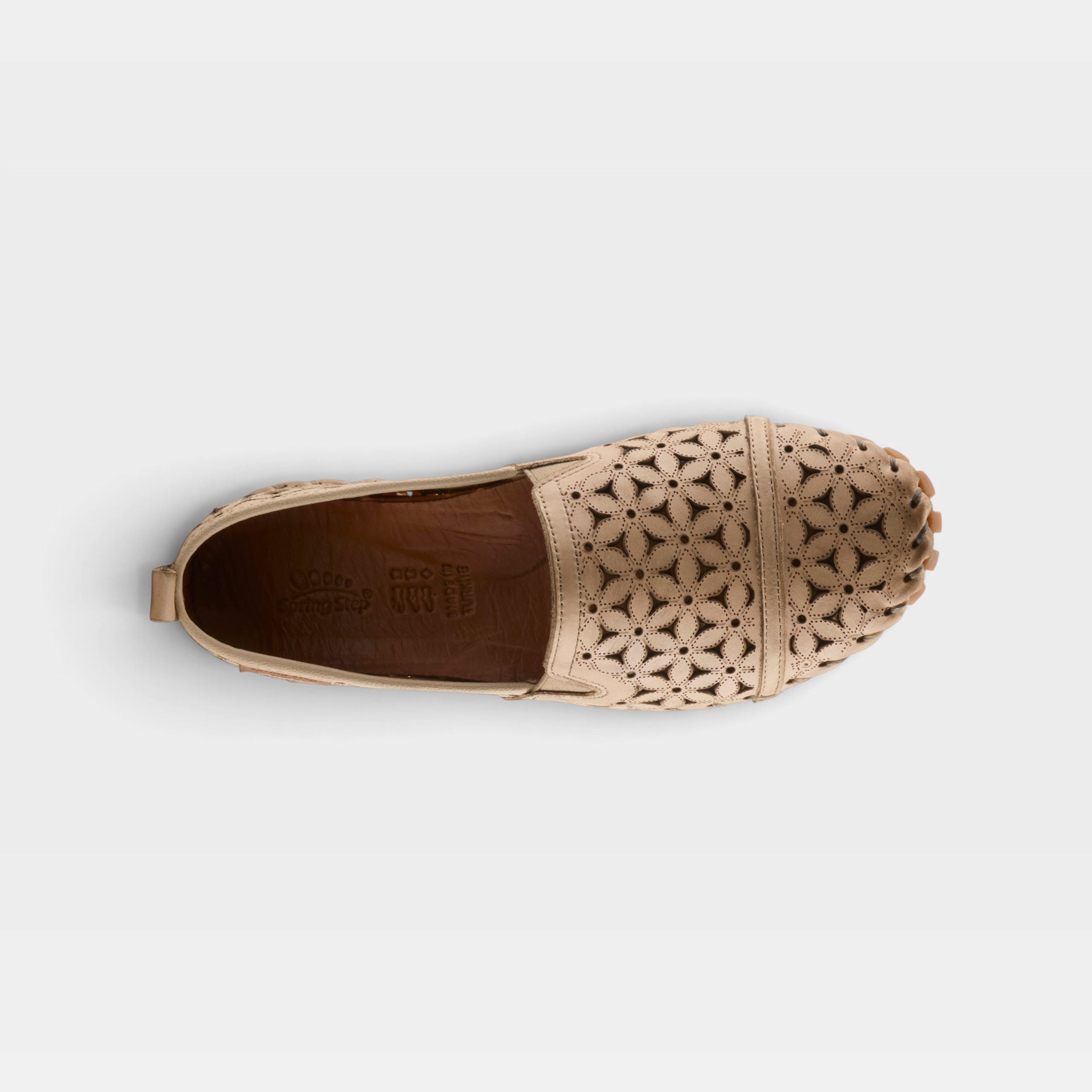 Spring Step Flowerflow Beige Slide Sandal