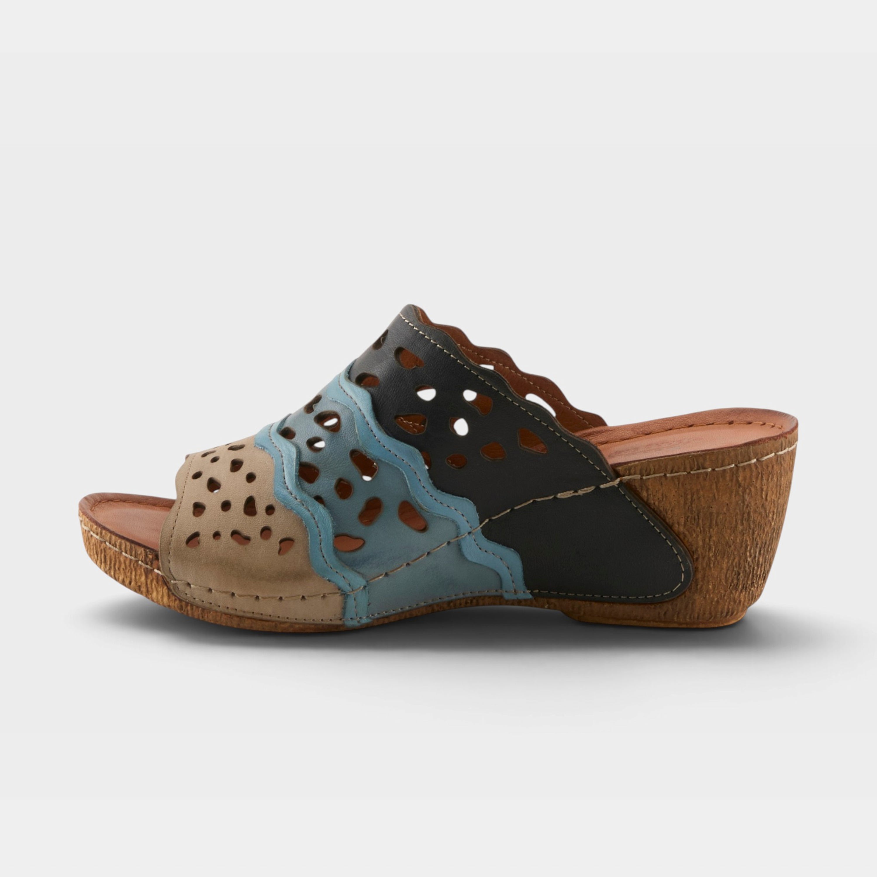 Spring Step Footy Blue Multi Sandal