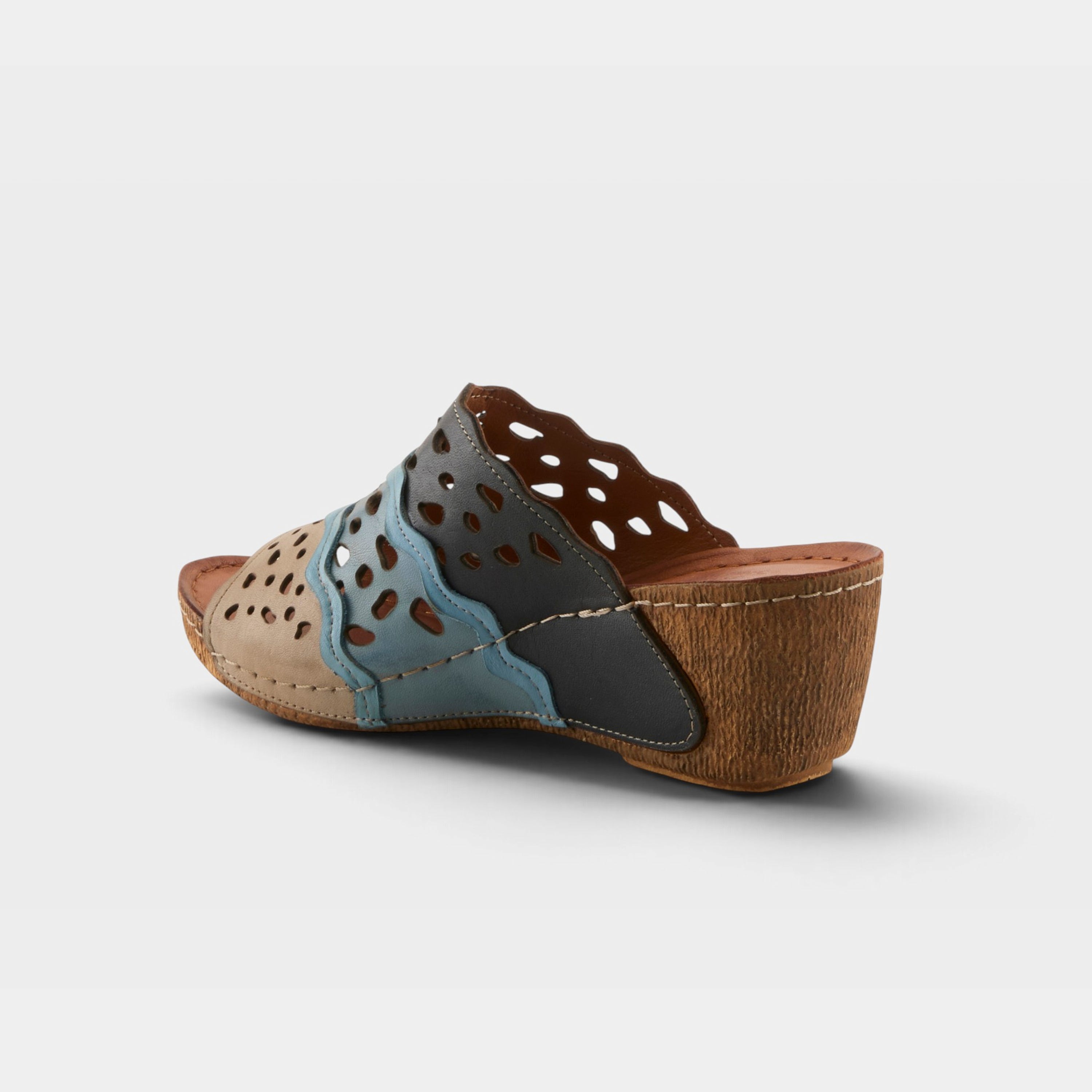 Spring Step Footy Blue Multi Sandal