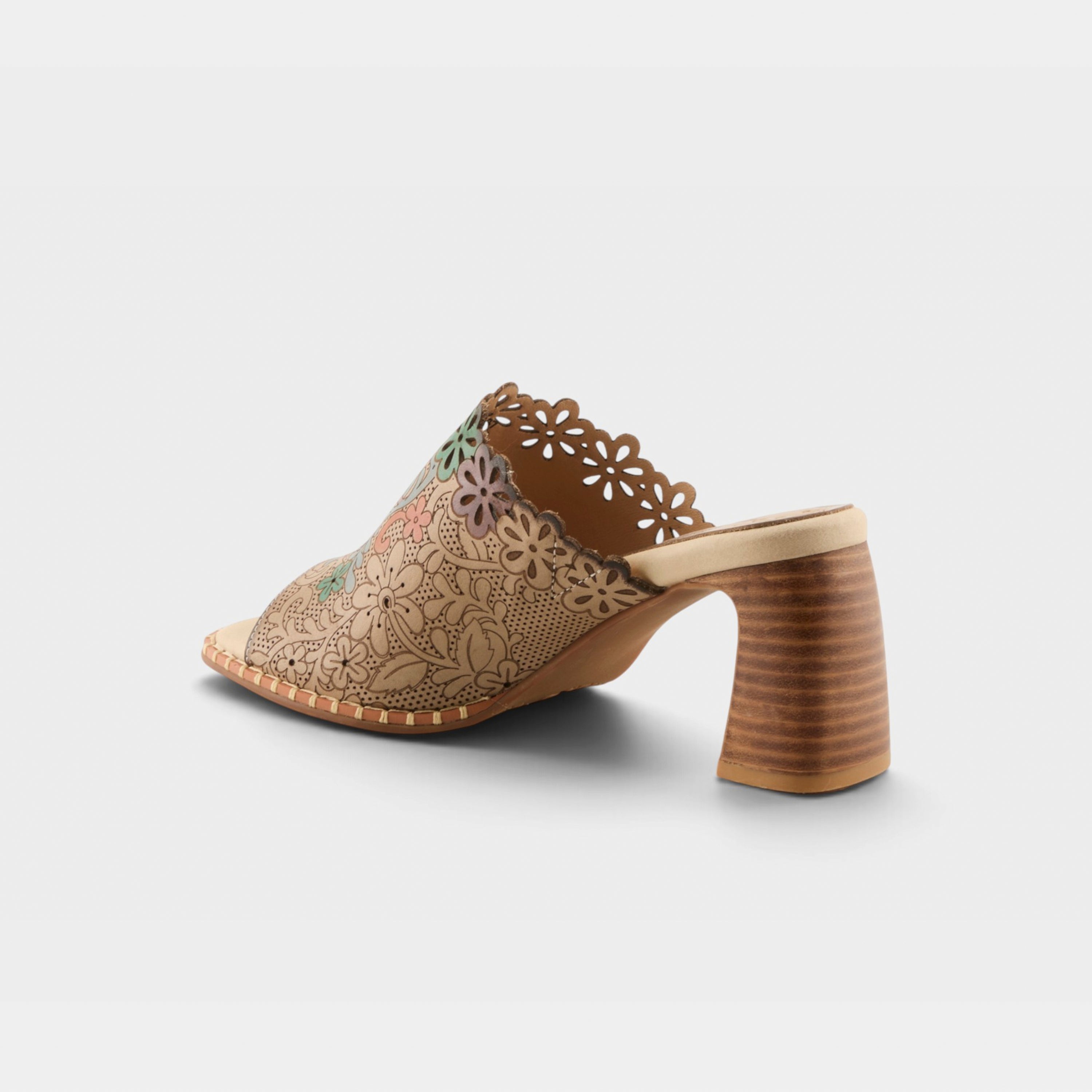 L'Artiste Foxxila sandals in Beige Multi, alternate angle view