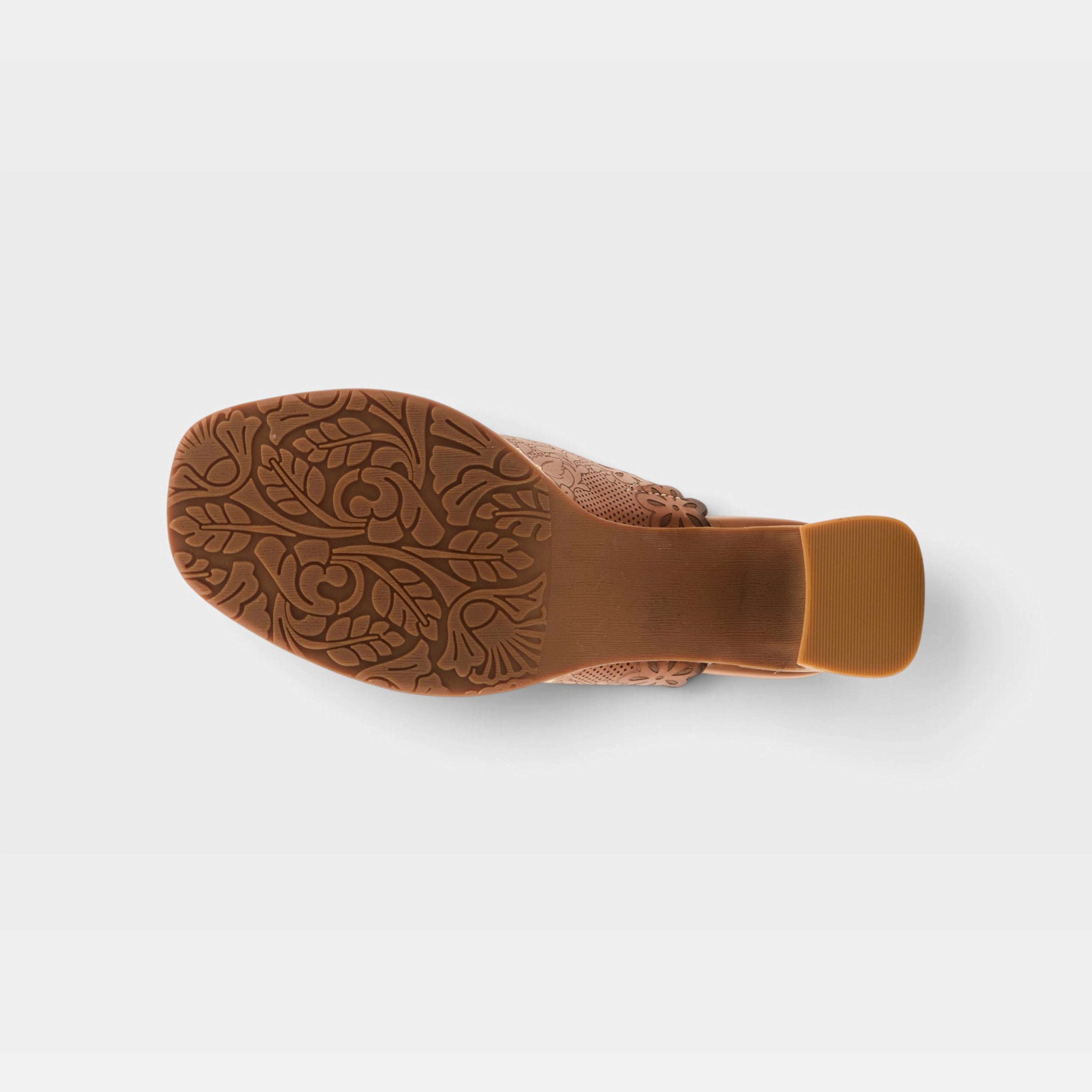 L'Artiste Foxxila sandals in Brown Multi, outsole view