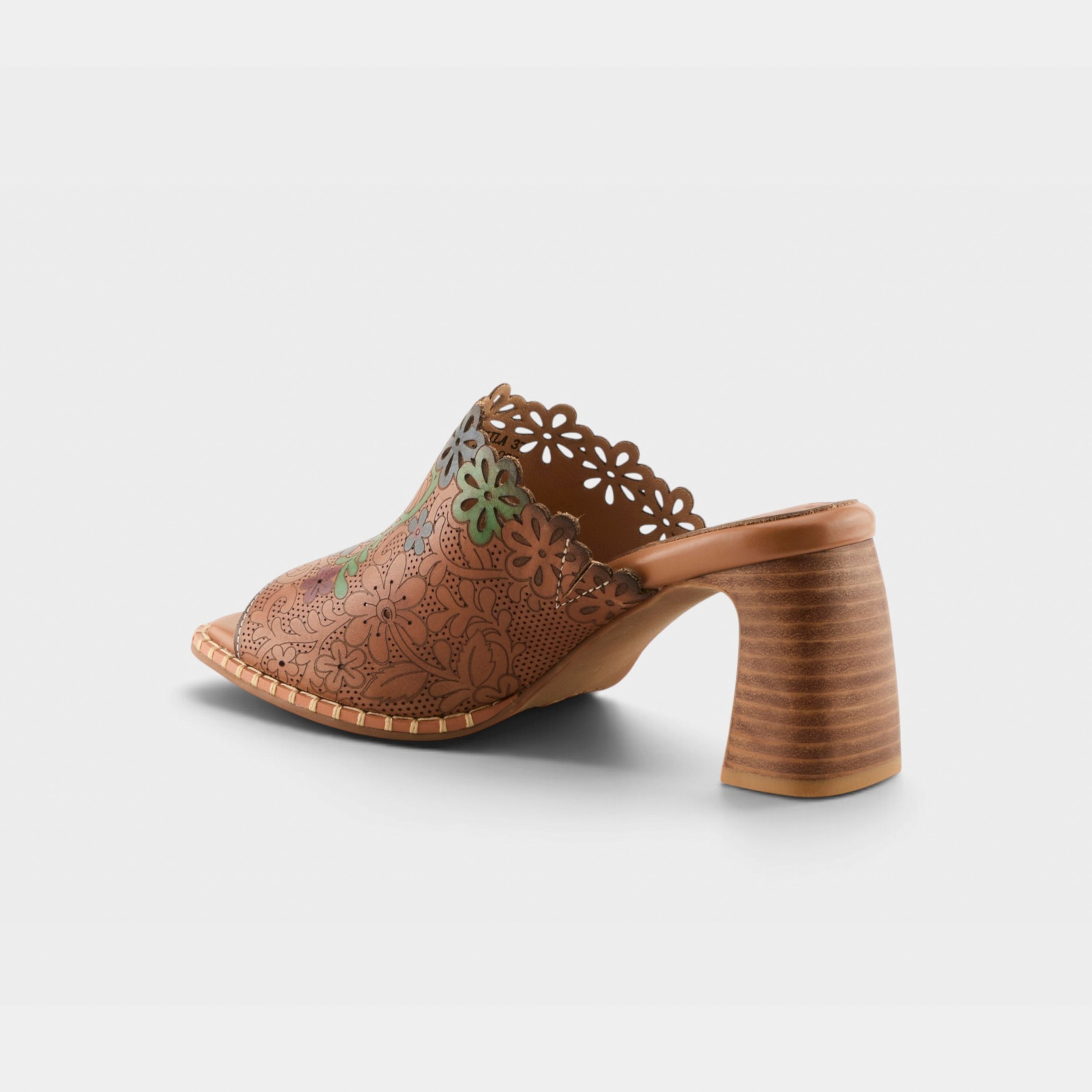L'Artiste Foxxila sandals in Brown Multi, alternate angle view