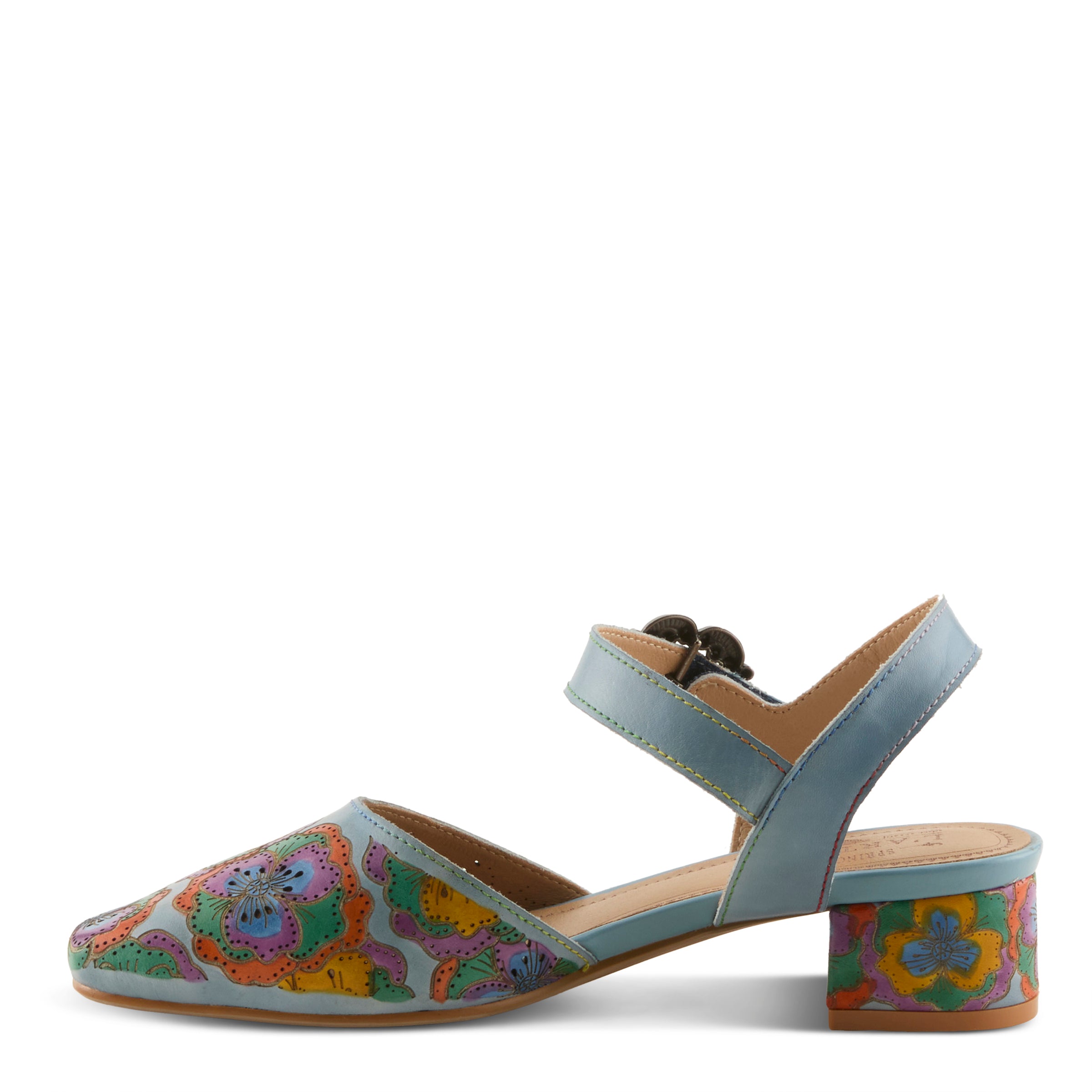 L'Artiste L'ARTISTE FUNFERBIZ SHOES shoe in black multi with handcrafted leather design