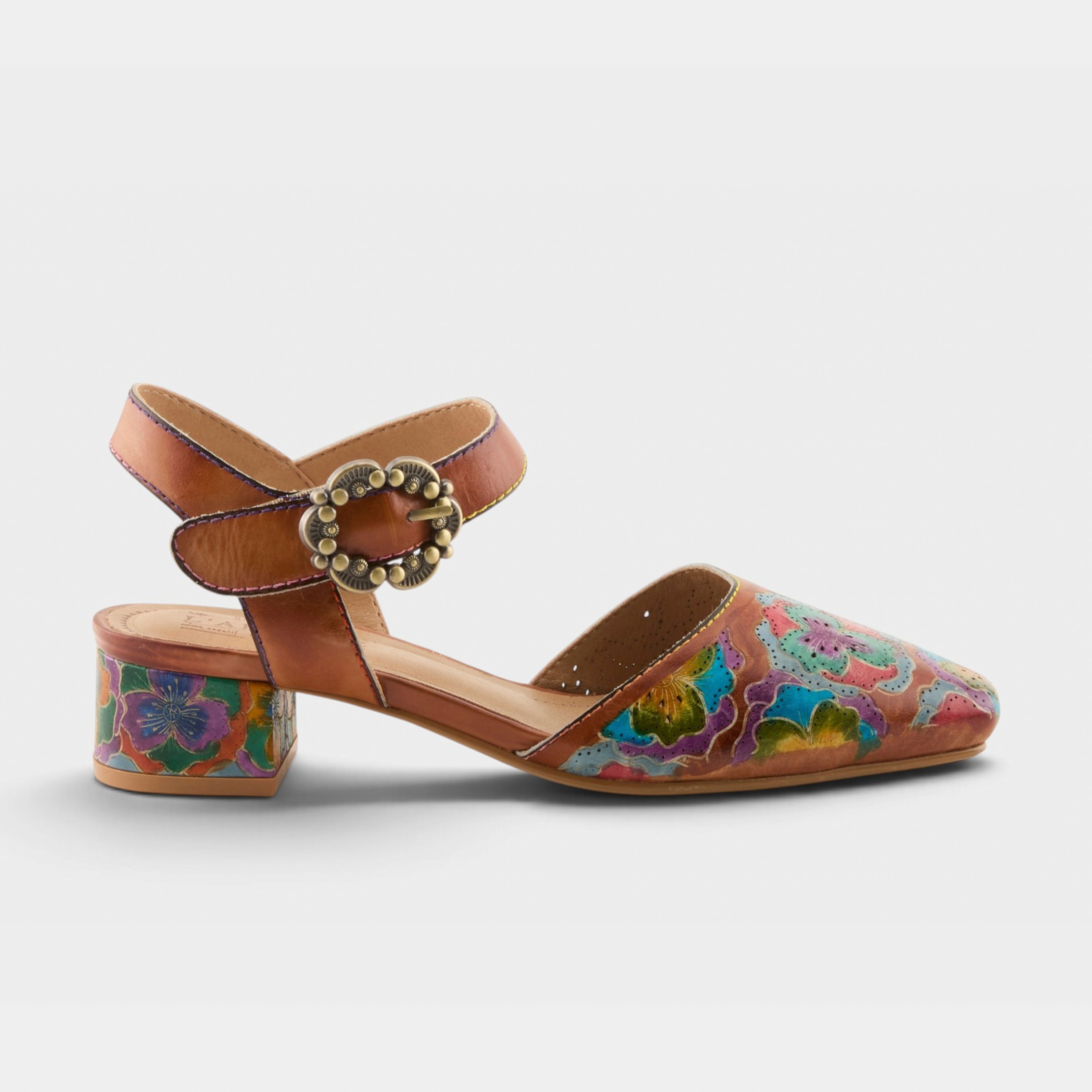 L'Artiste Funferbiz shoes in Camel Multi, hero view