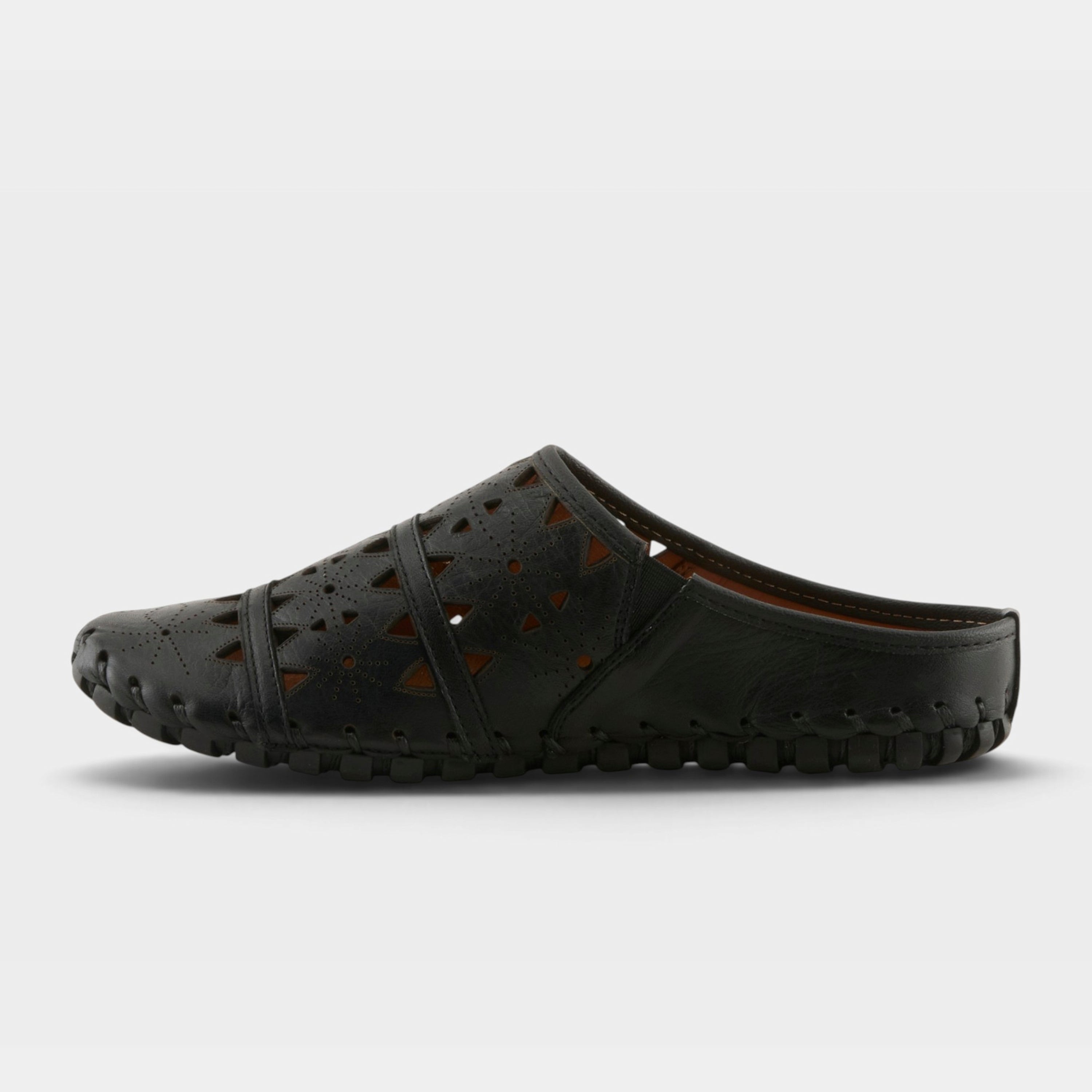 Spring Step Fusalide Black Slip-On Clog Shoe