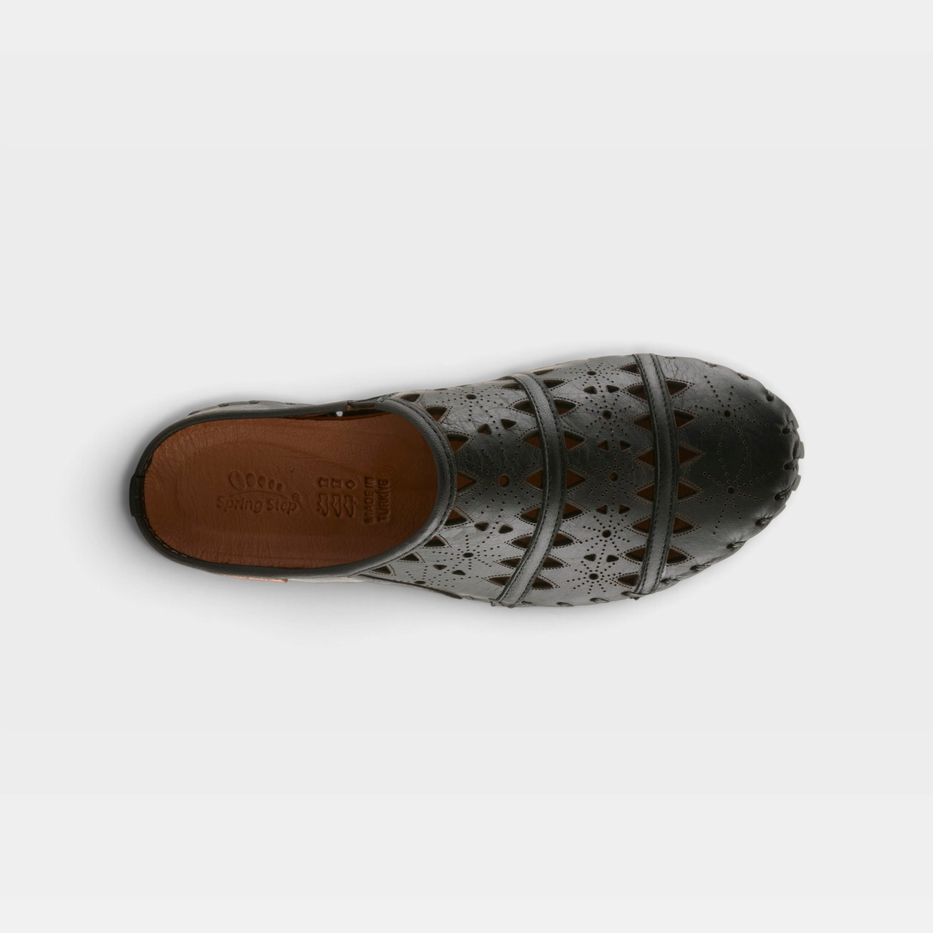 Spring Step Fusalide Black Slip-On Clog Shoe