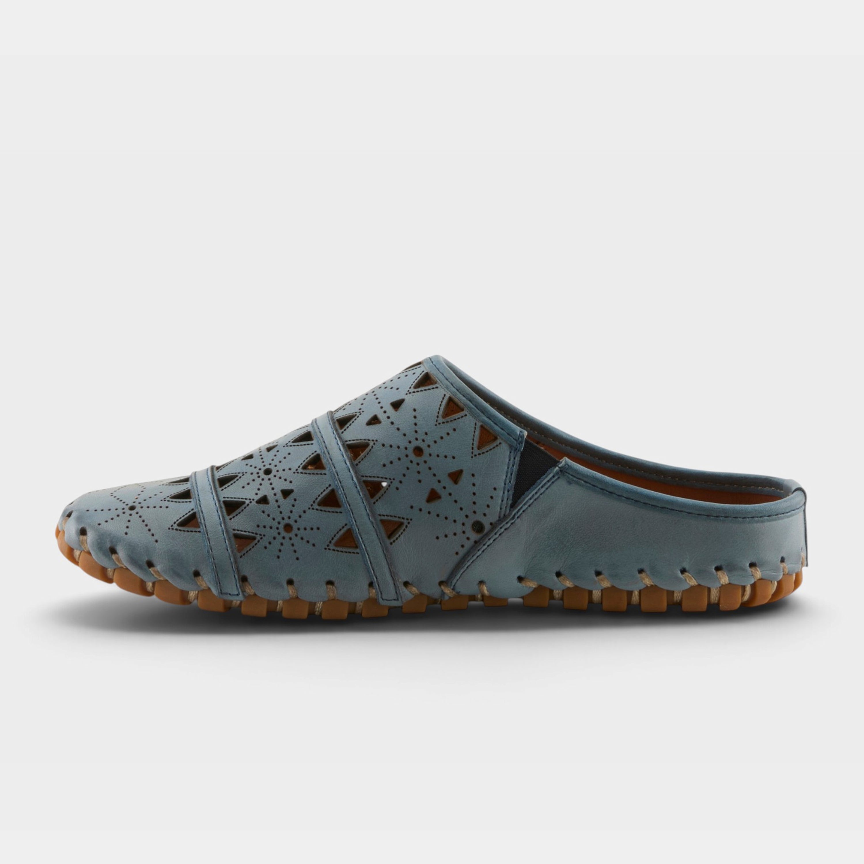 Spring Step Fusalide Blue Slip-On Clog Shoe