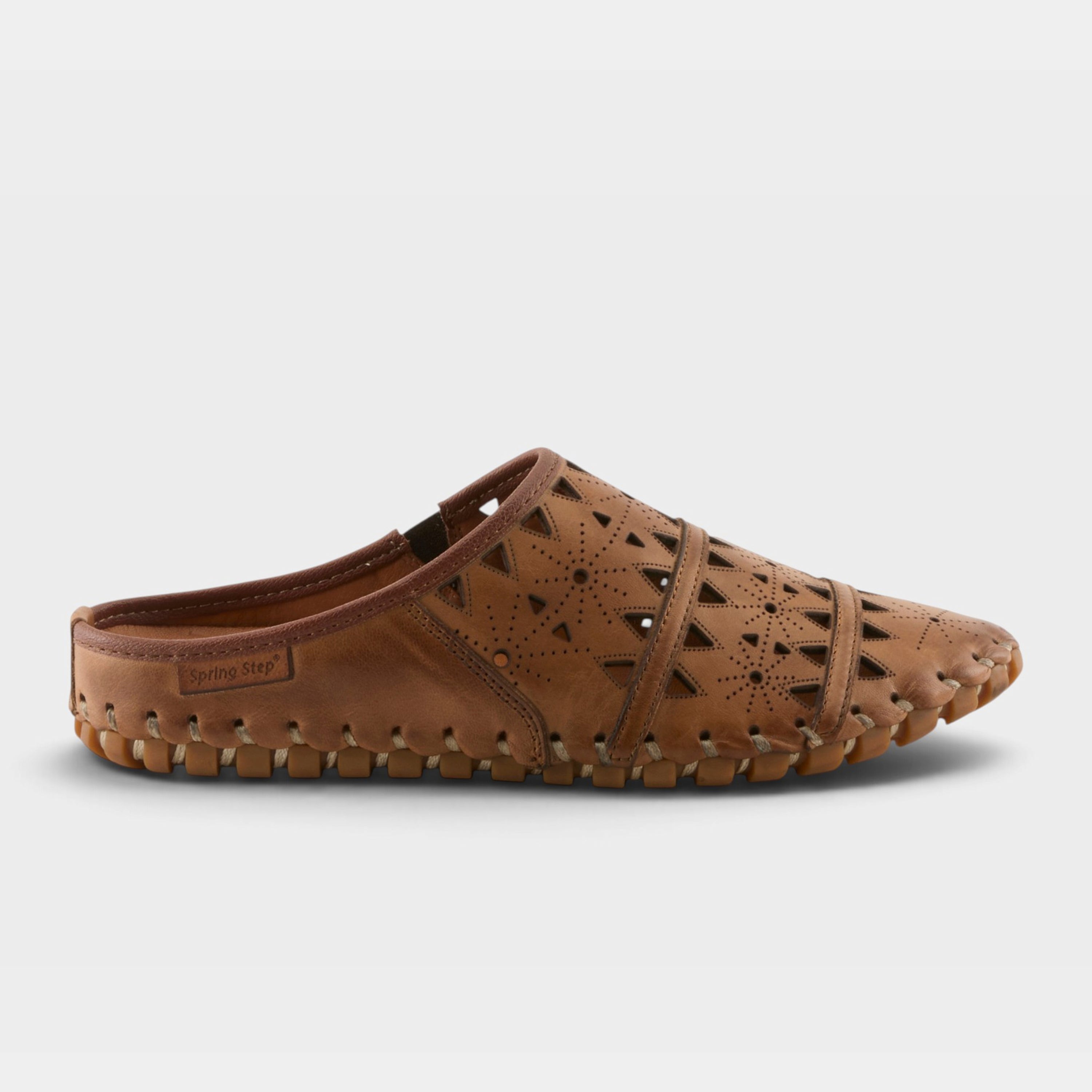 Spring Step Fusalide Brown Slip-On Clog Shoe
