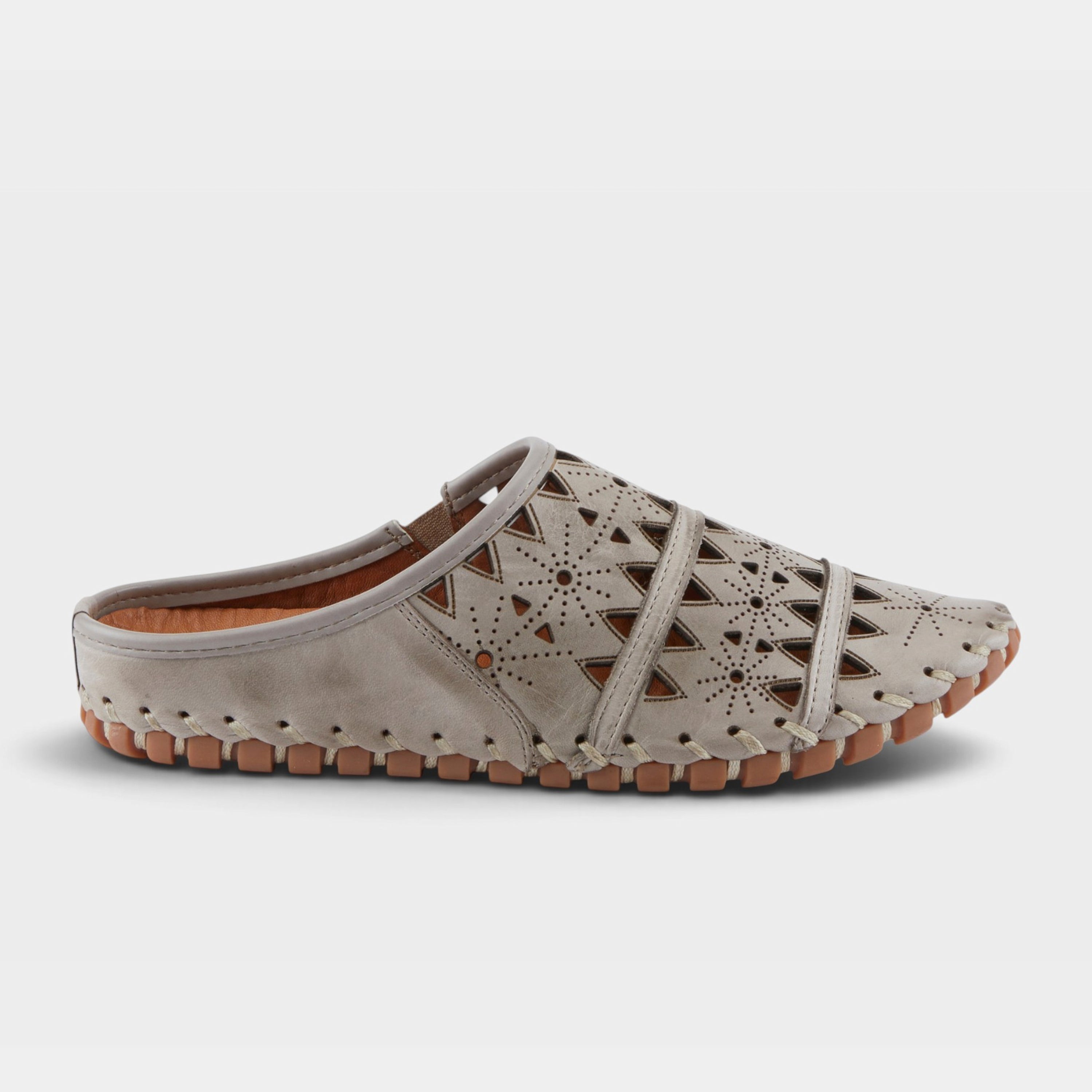 Spring Step Fusalide Grey Slip-On Clog Shoe