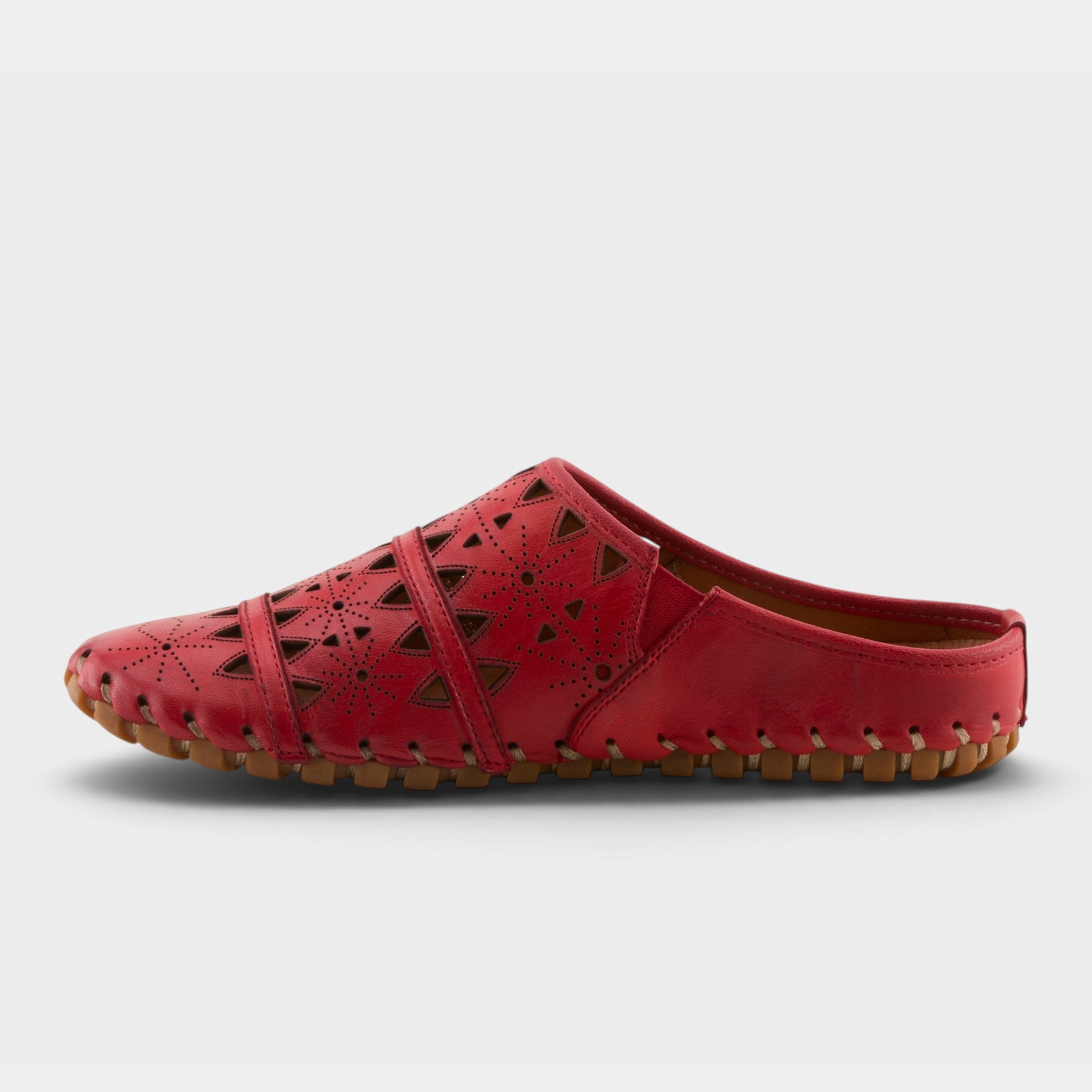 Spring Step Fusalide Red Slip-On Clog Shoe