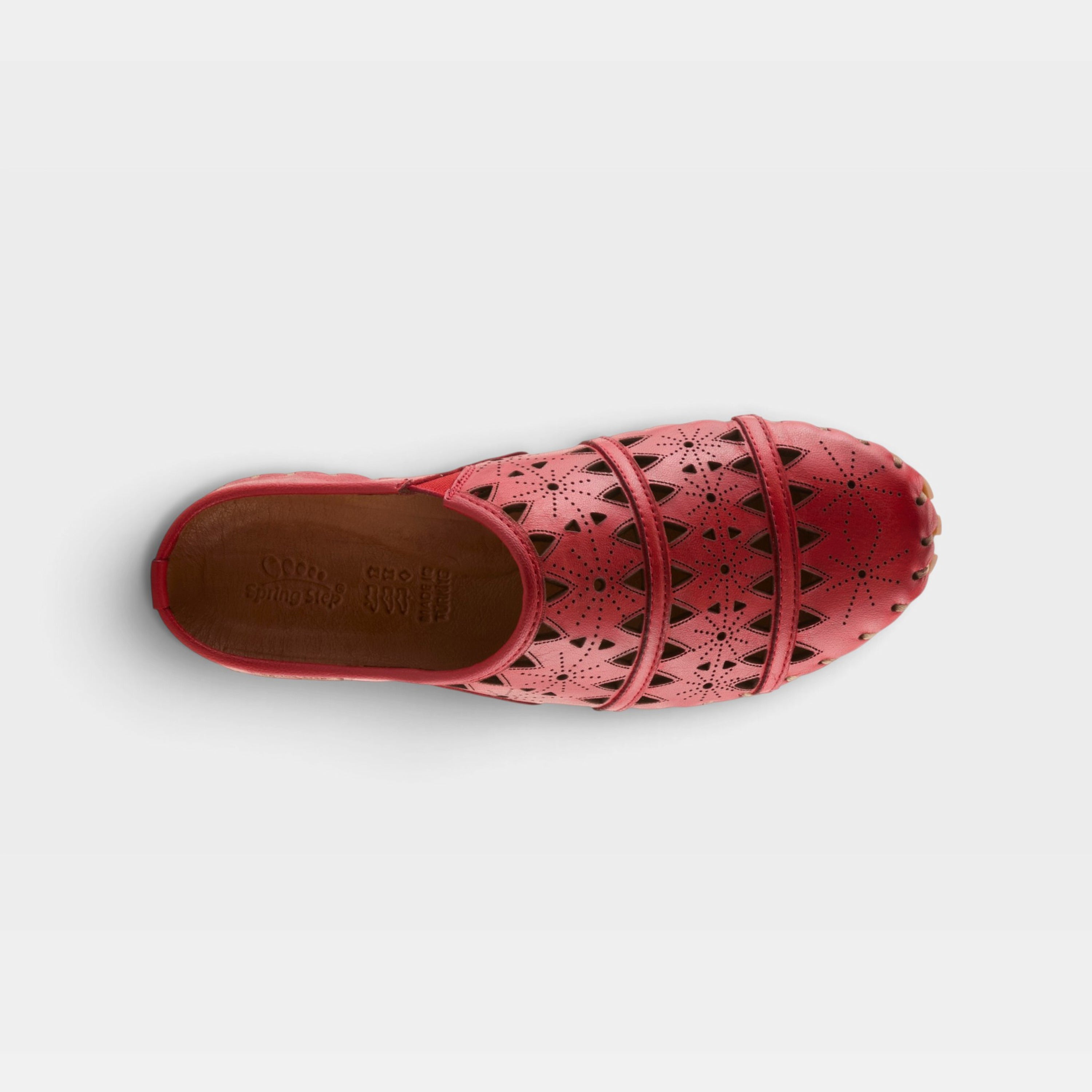 Spring Step Fusalide Red Slip-On Clog Shoe
