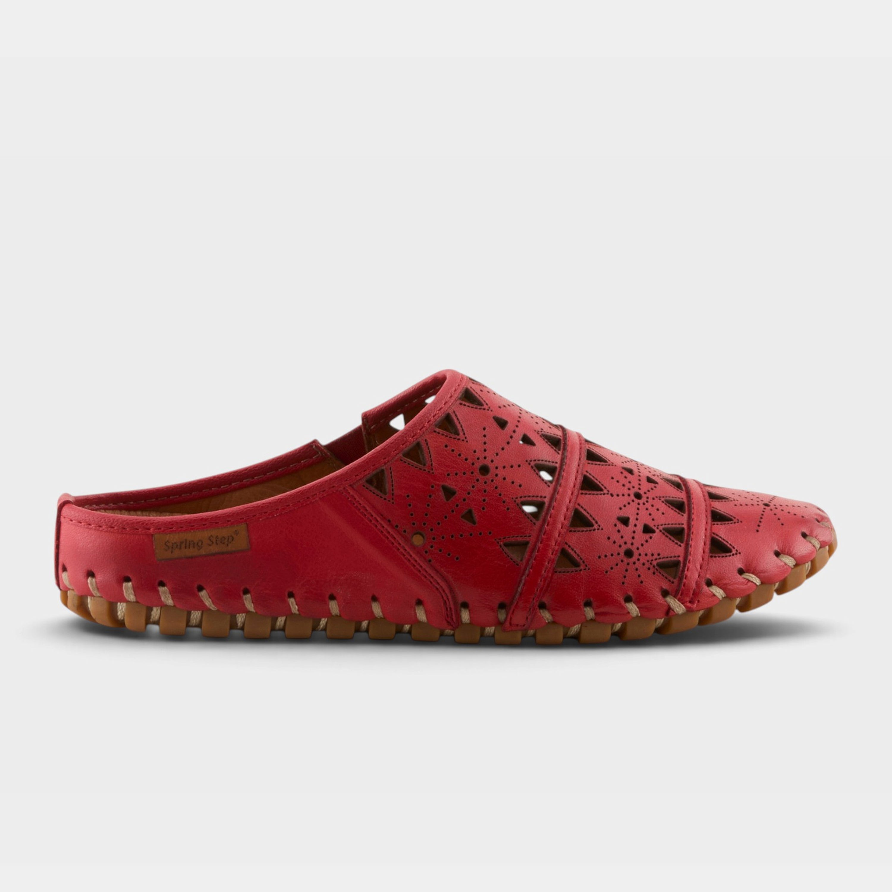 Spring Step Fusalide Red Slip-On Clog Shoe