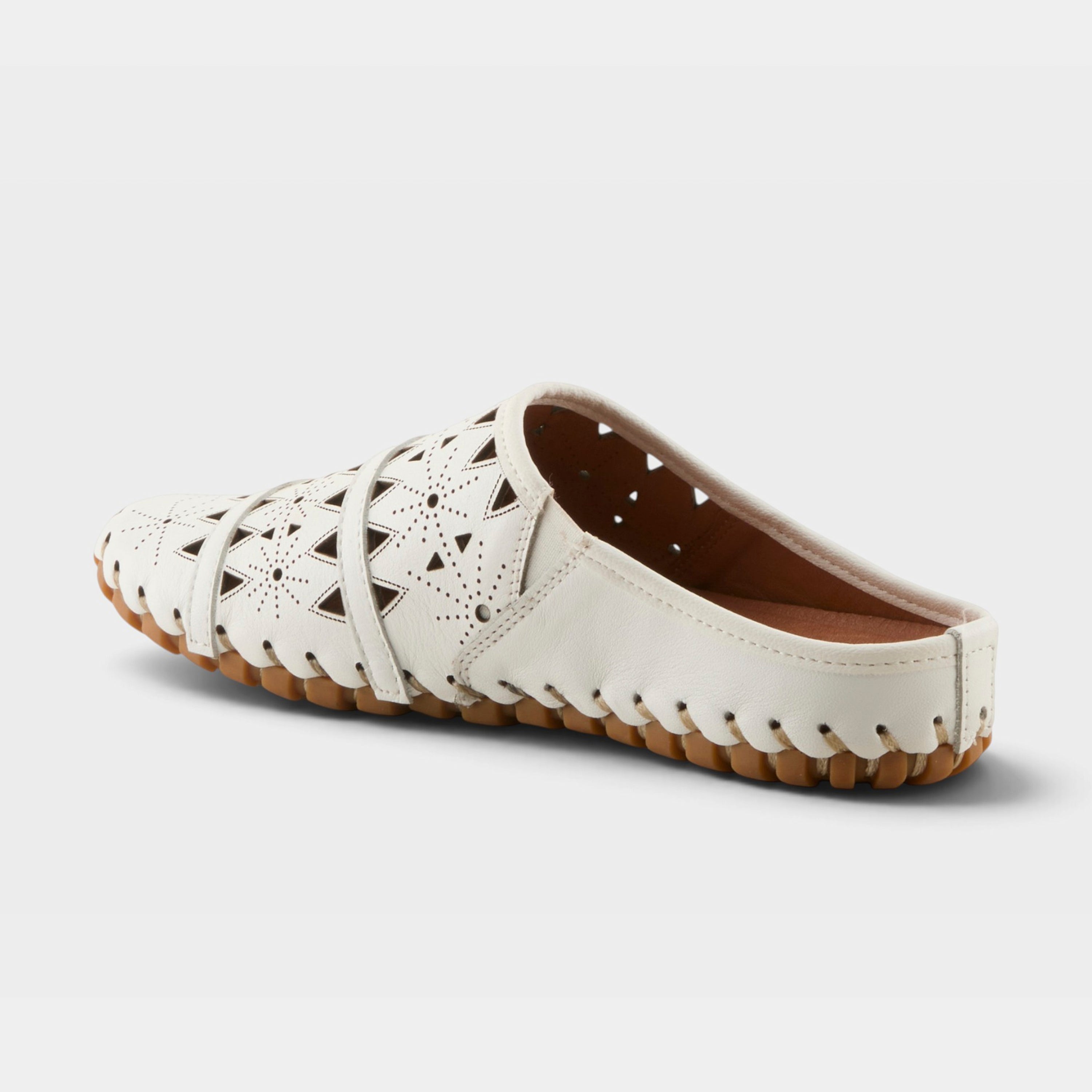 Spring Step Fusalide White Slip-On Clog Shoe