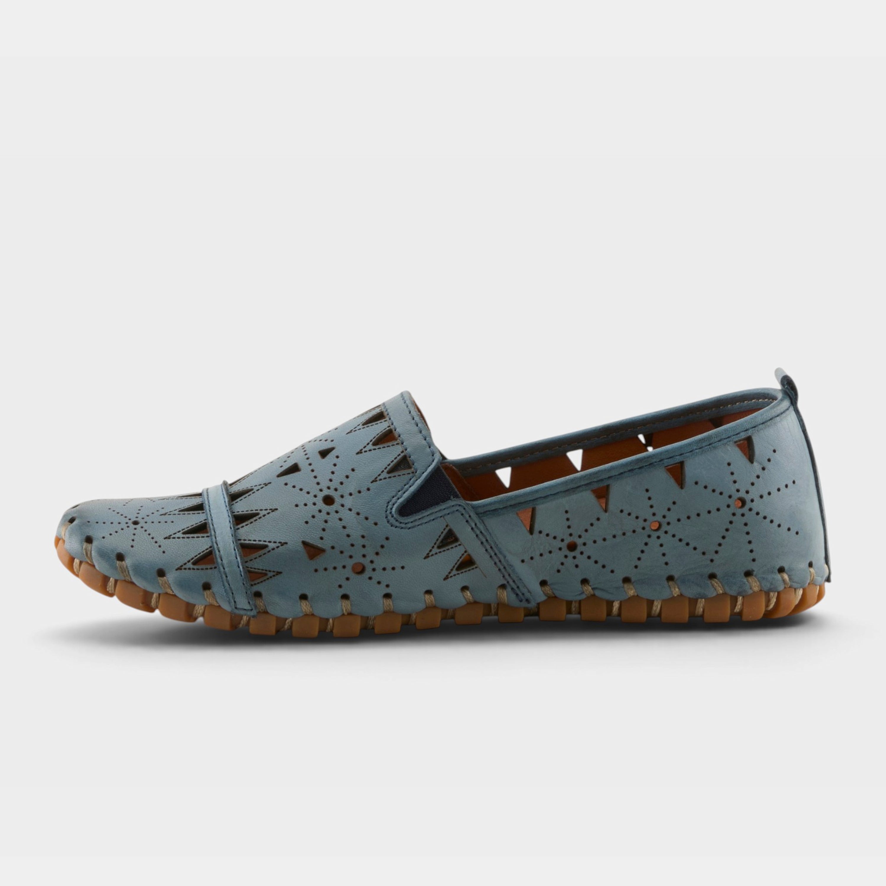 Spring Step Fusaro Blue Loafer Shoe