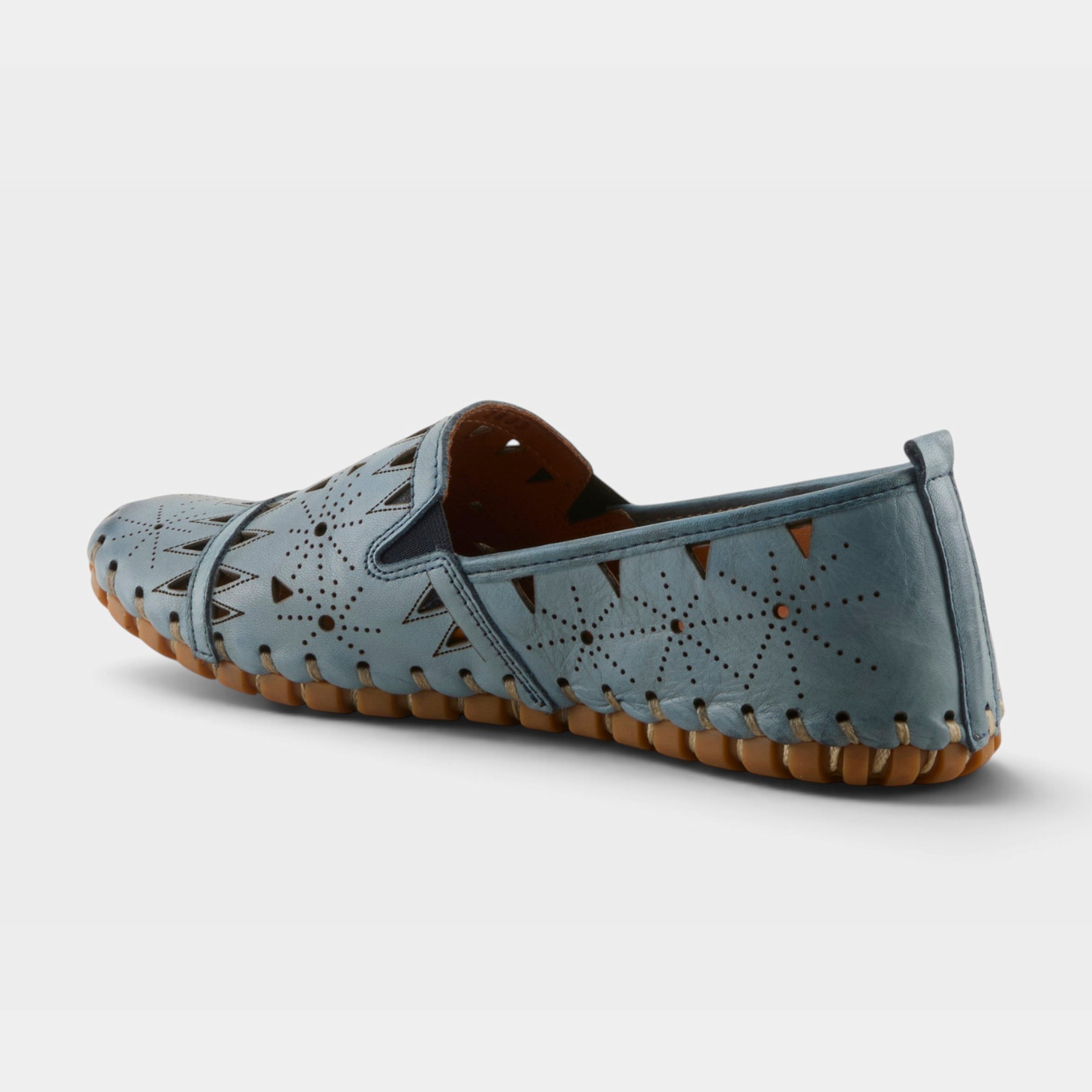 Spring Step Fusaro Blue Loafer Shoe