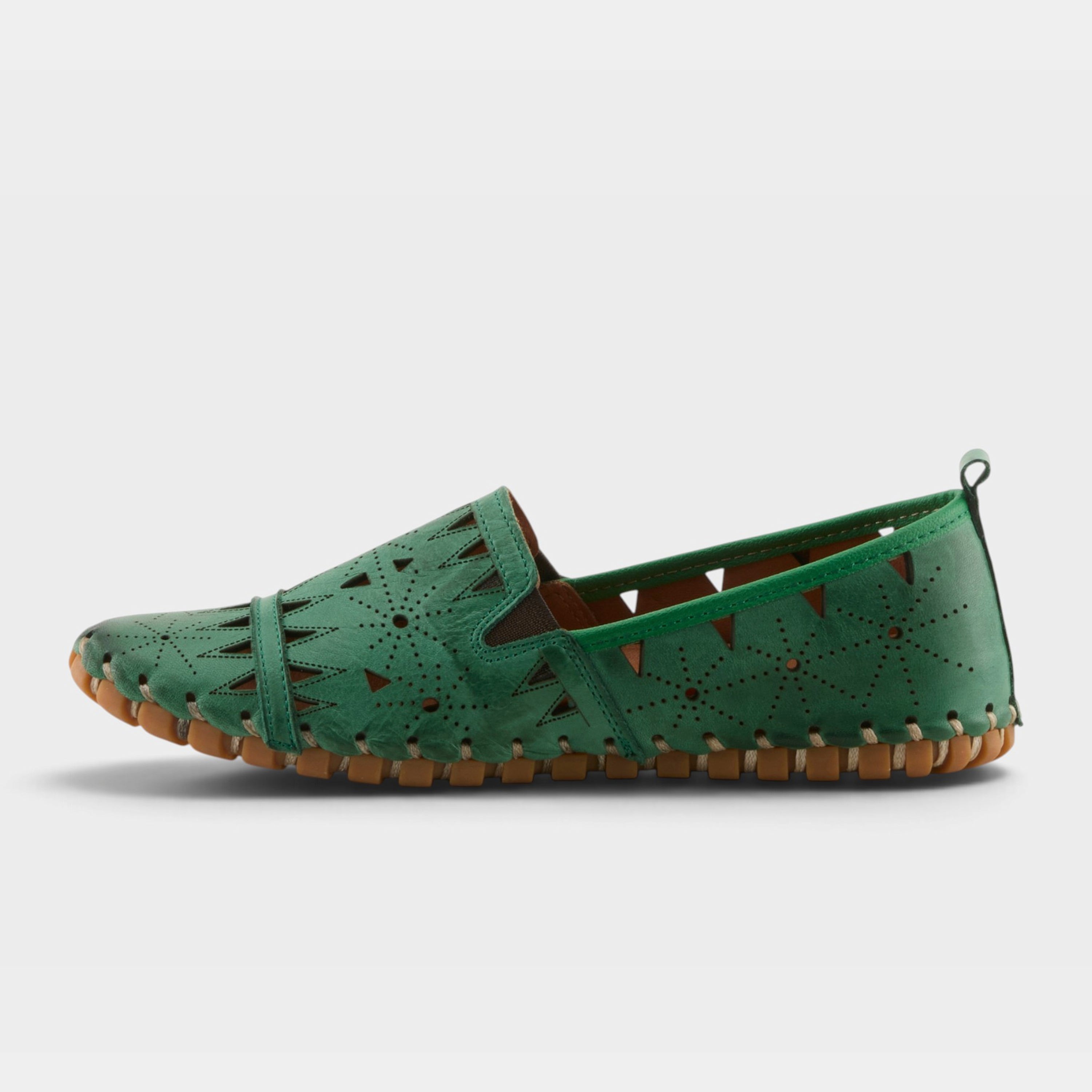 Spring Step Fusaro Green Loafer Shoe