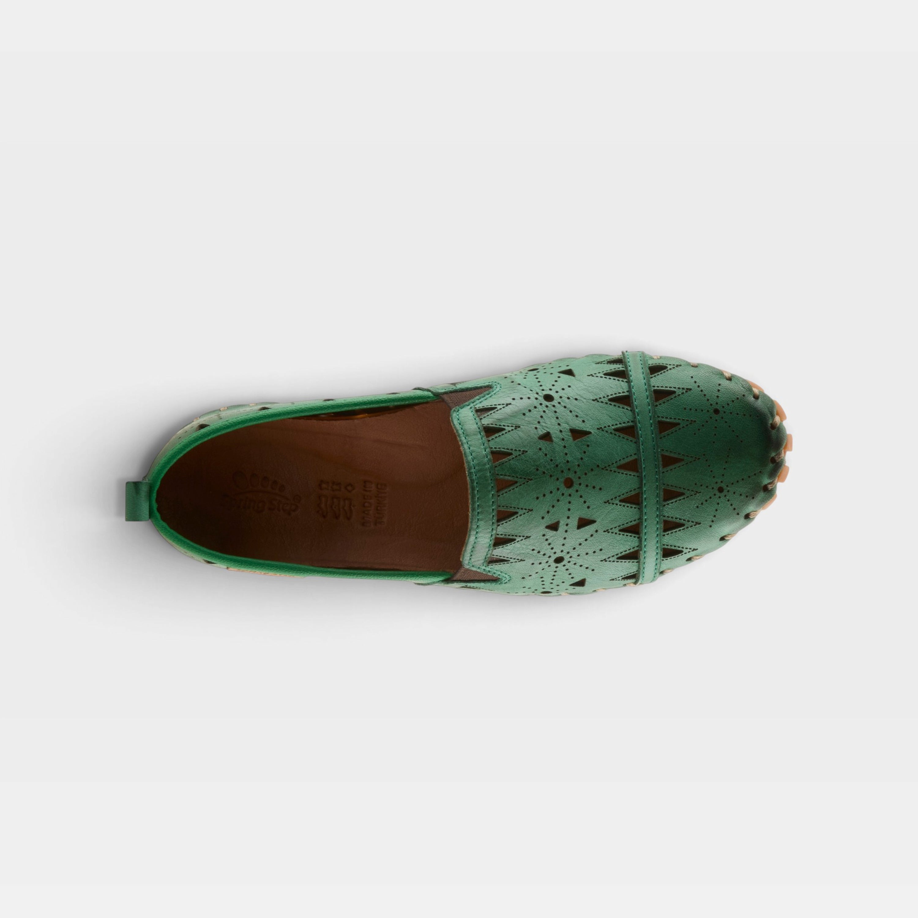 Spring Step Fusaro Green Loafer Shoe