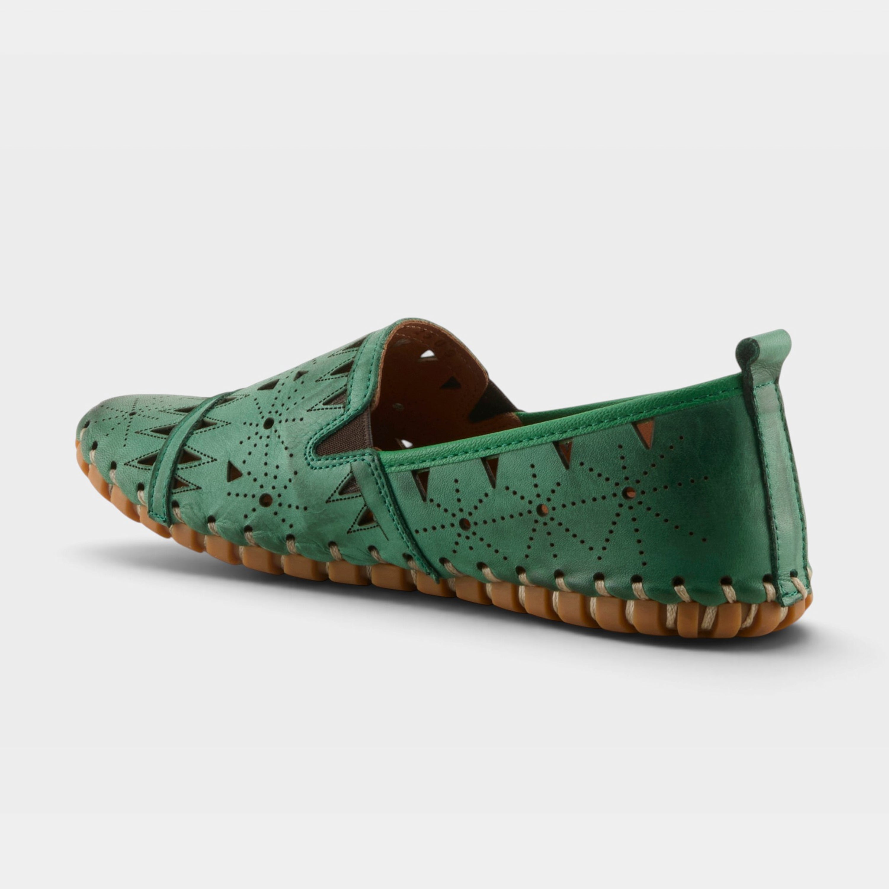 Spring Step Fusaro Green Loafer Shoe