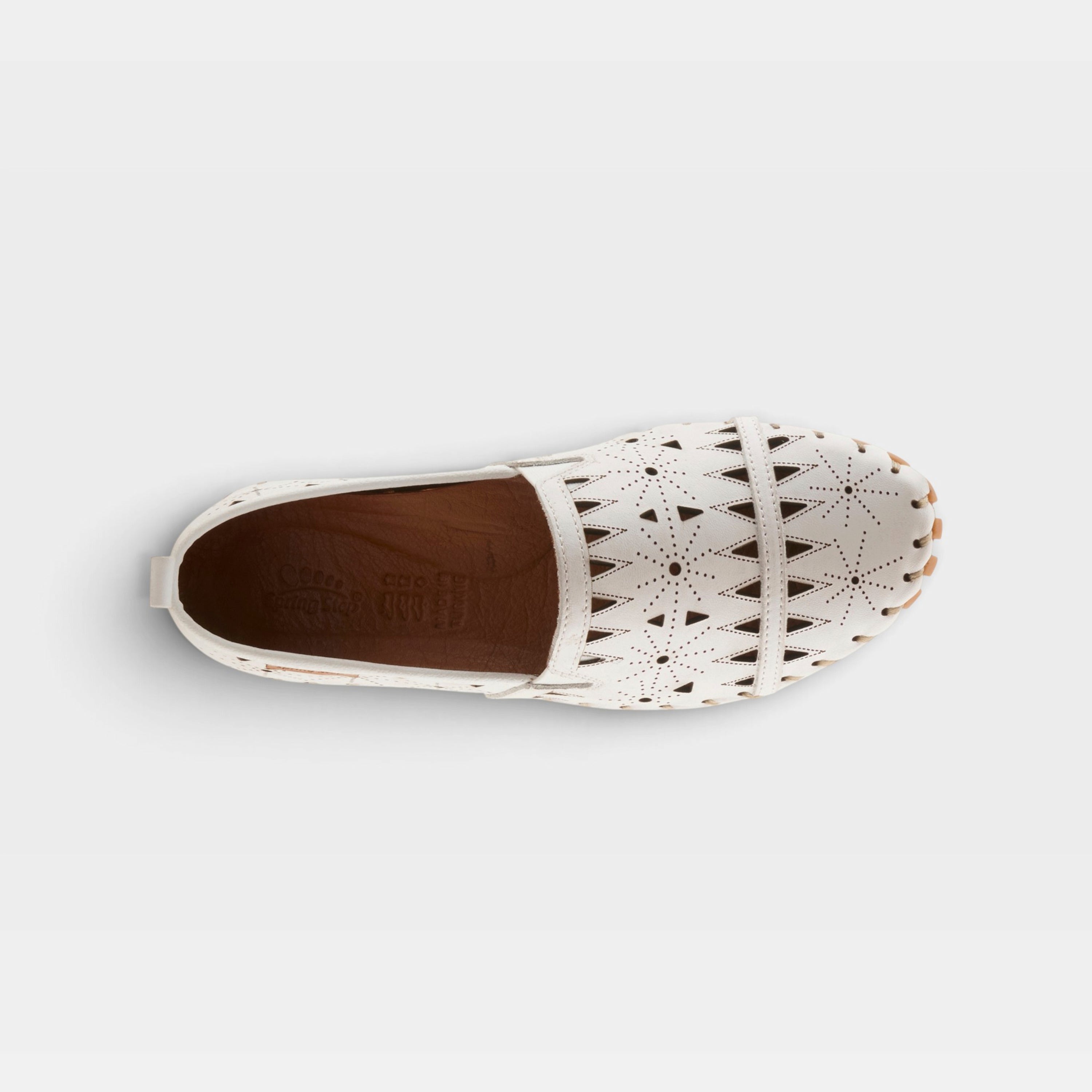 Spring Step Fusaro White Loafer Shoe