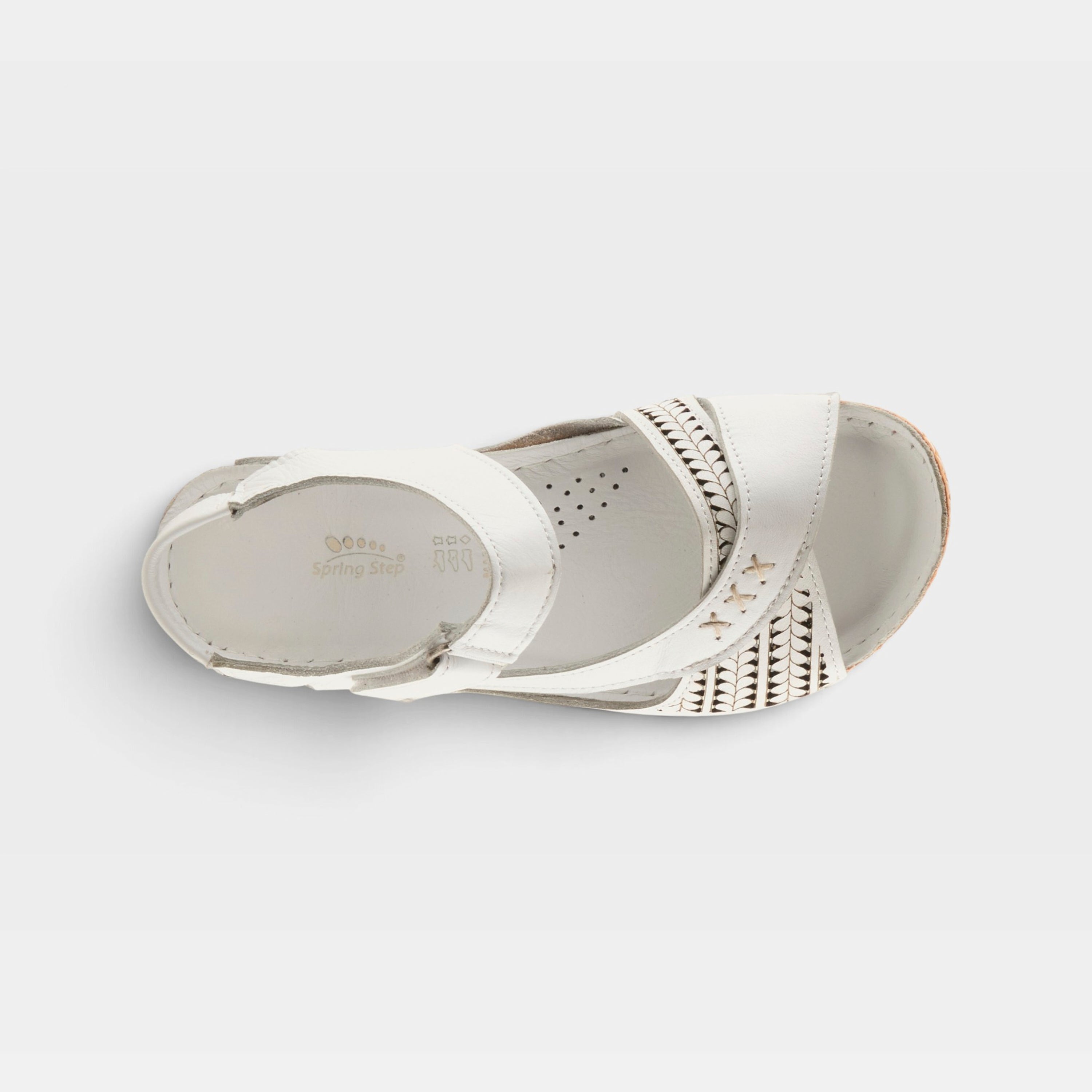 Spring Step Galaire White Sandal