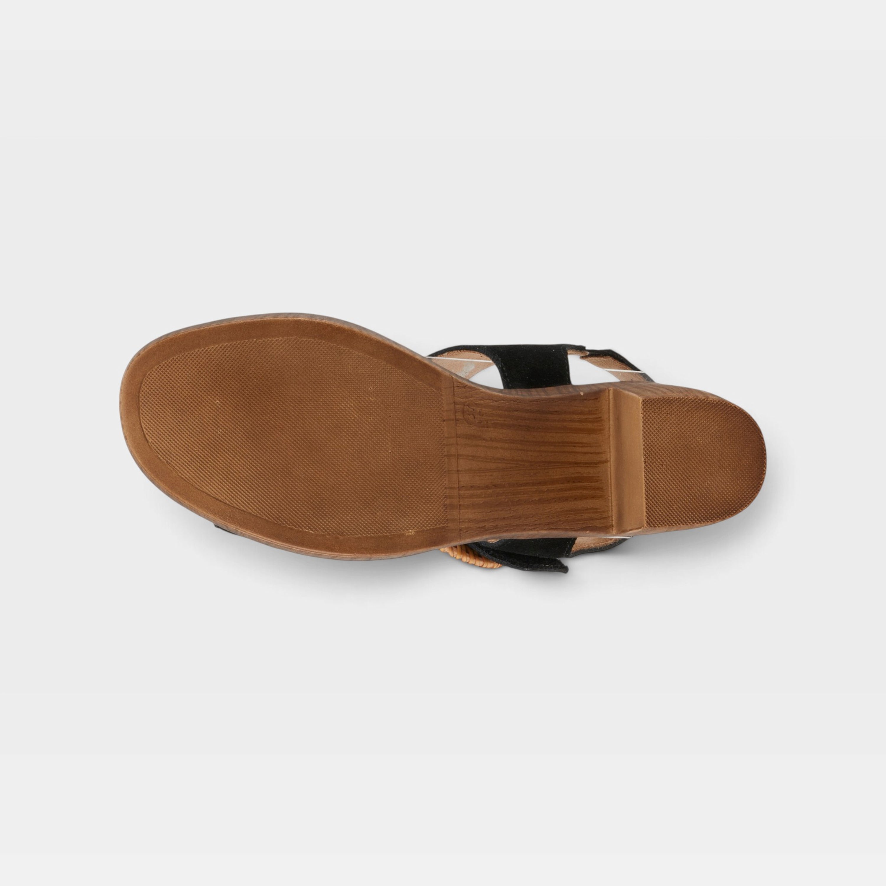Spring Step Gamona Black Suede Sandal
