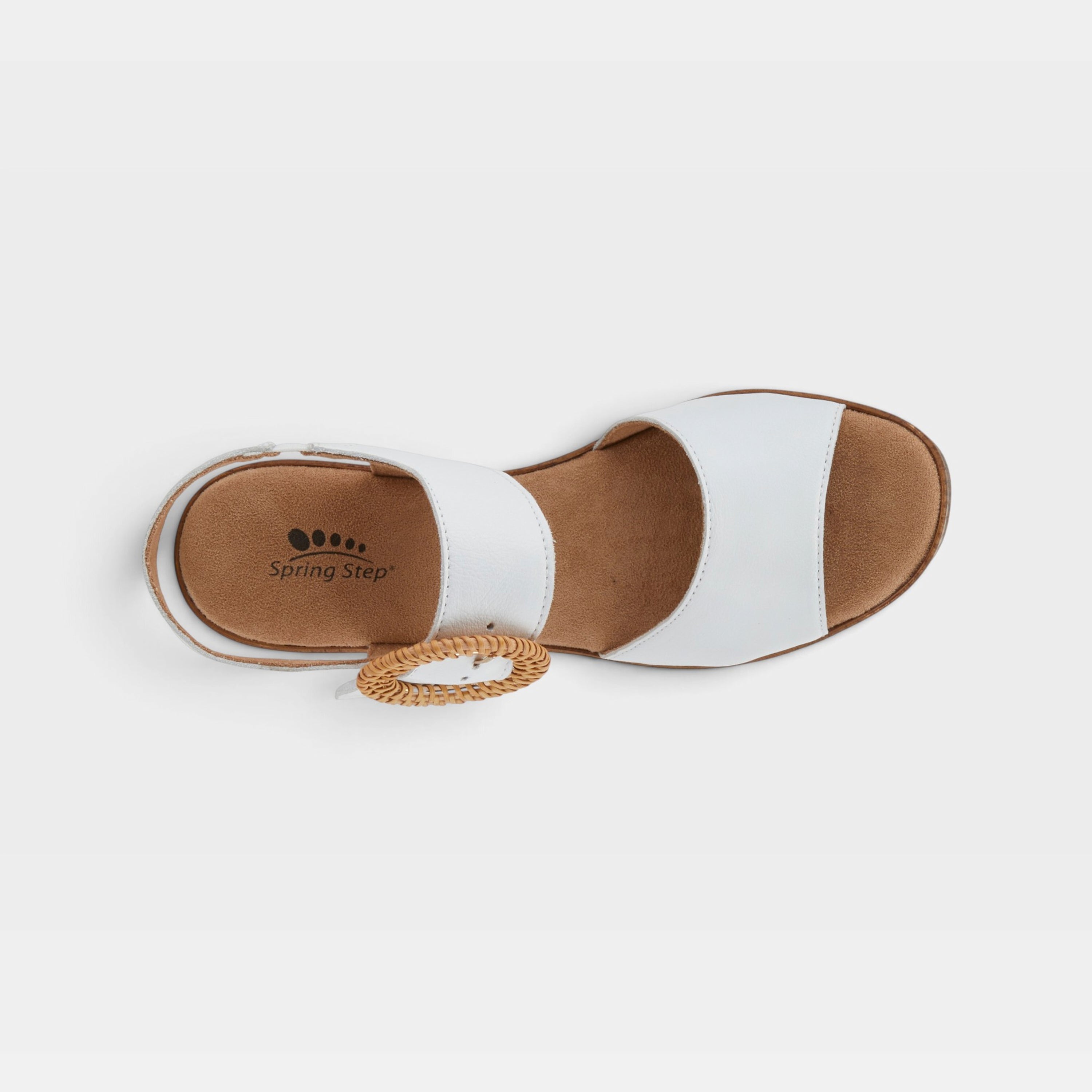 Spring Step Gamona White Sandal