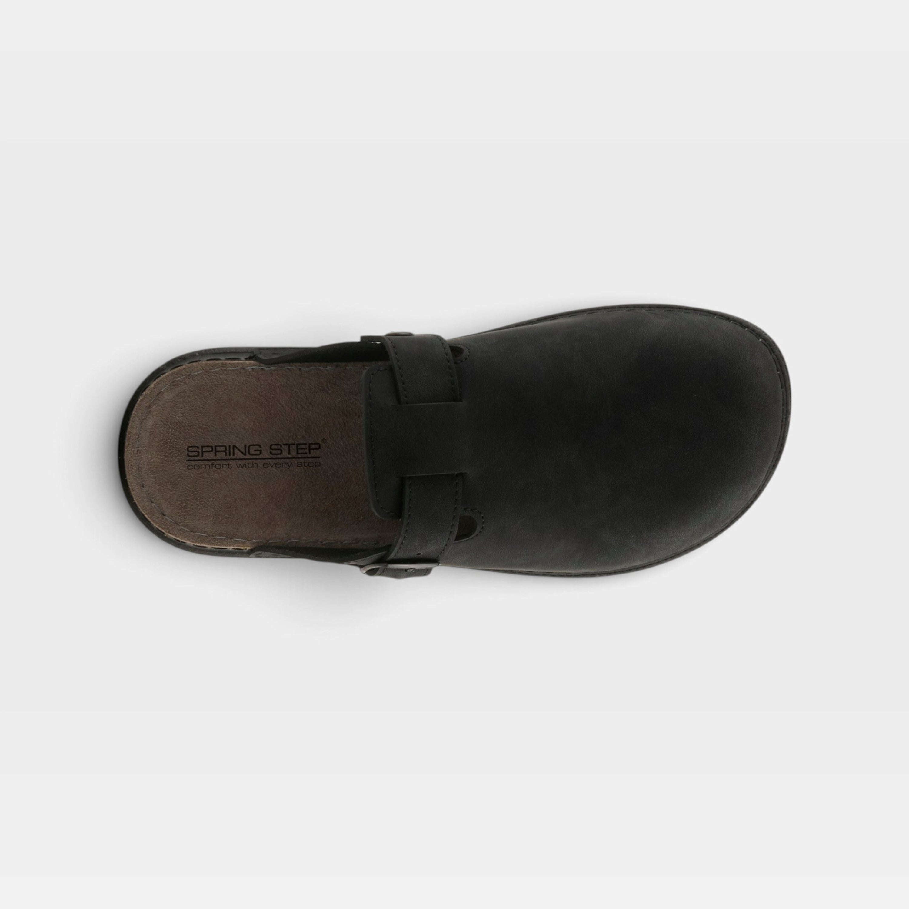 Spring Step Men Garmen Black Nubuck Slipper