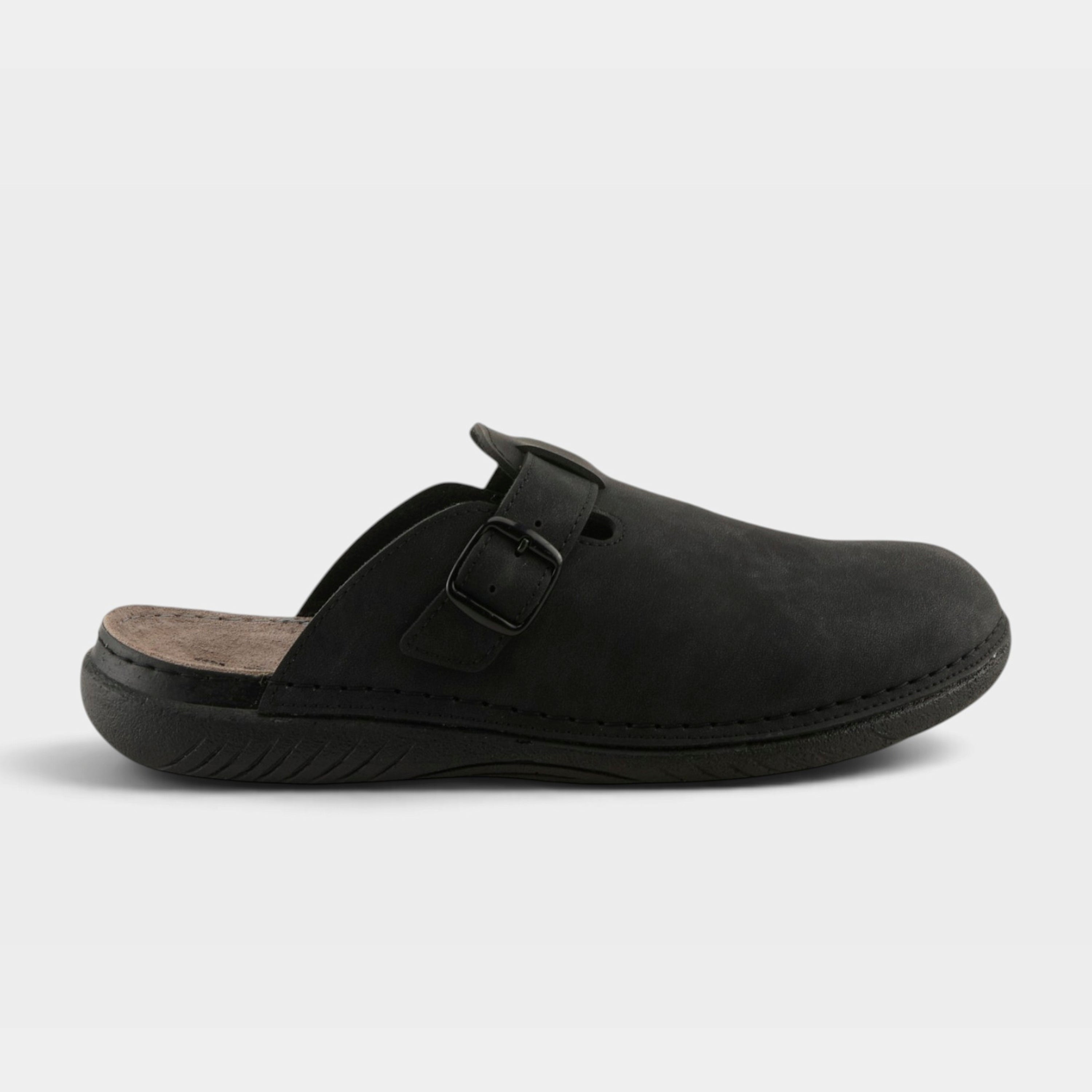 Spring Step Men Garmen Black Nubuck Slipper