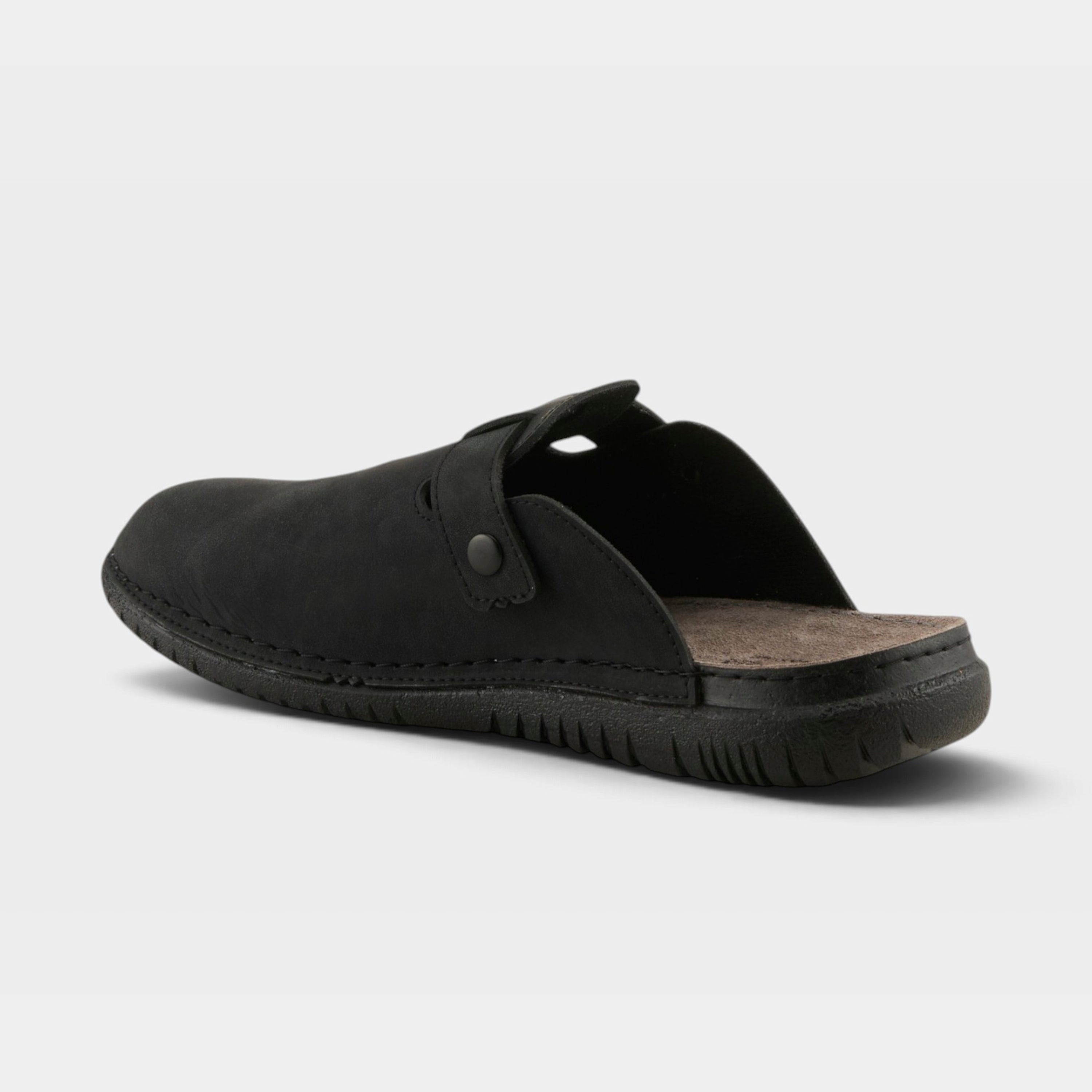 Spring Step Men Garmen Black Nubuck Slipper