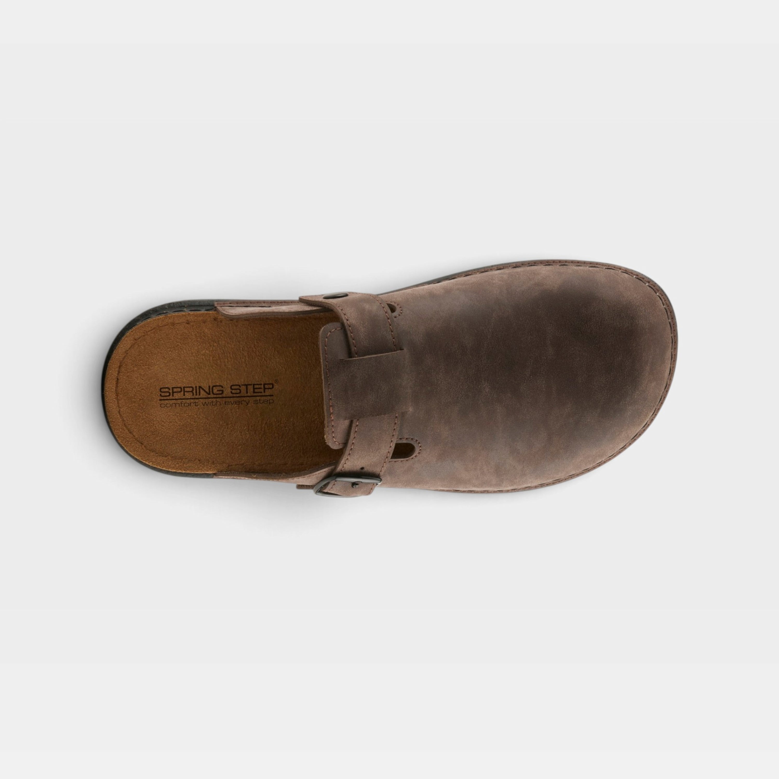 Spring Step Men Garmen Brown Nubuck Slipper