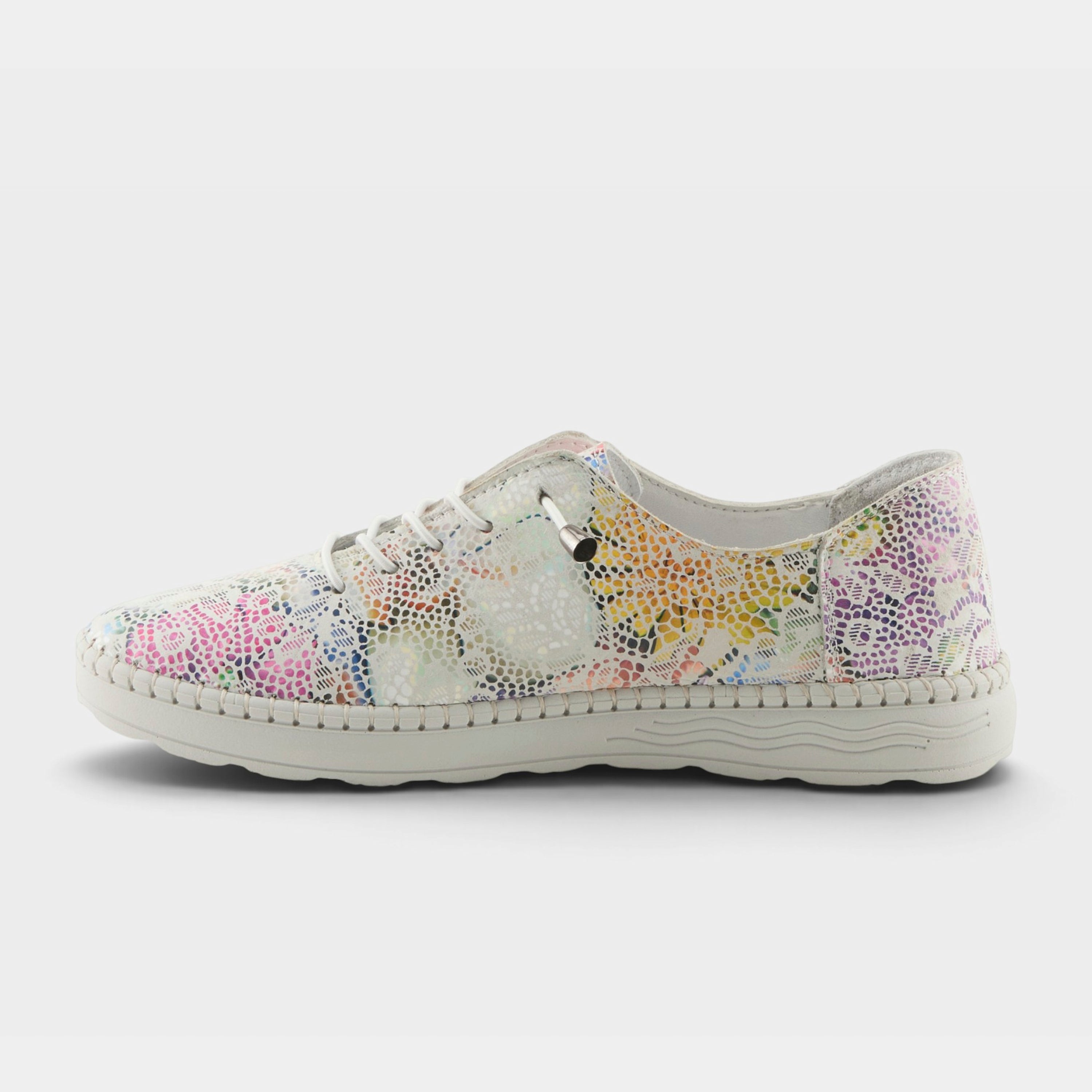 Spring Step Garner White Multi Sneaker