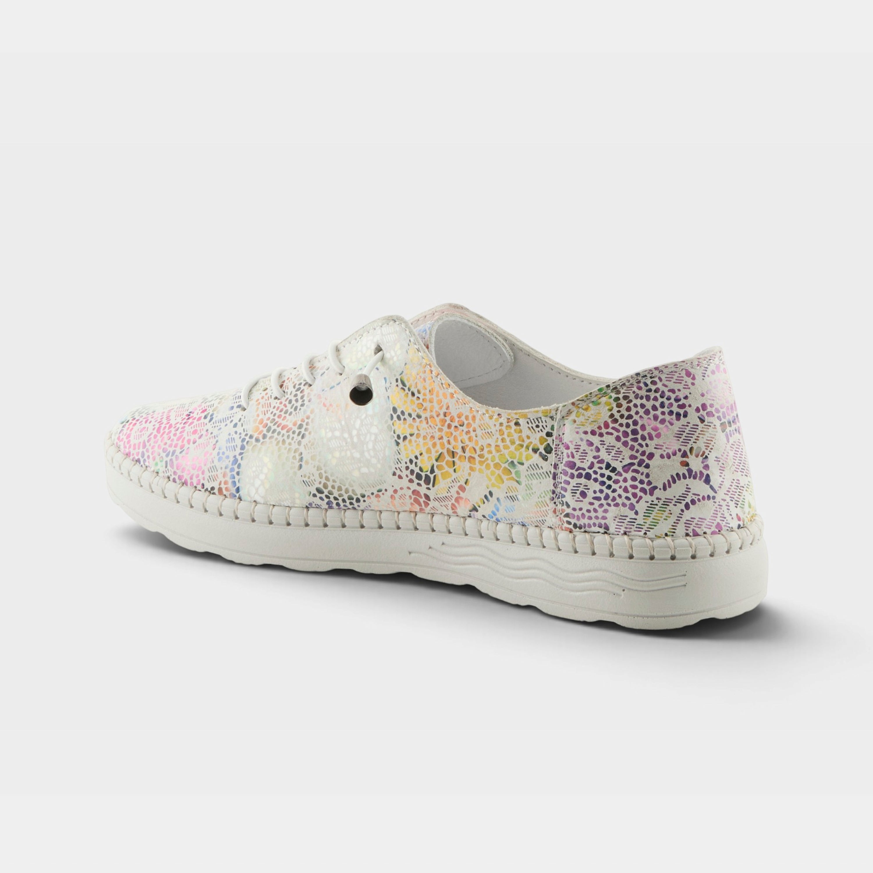 Spring Step Garner White Multi Sneaker