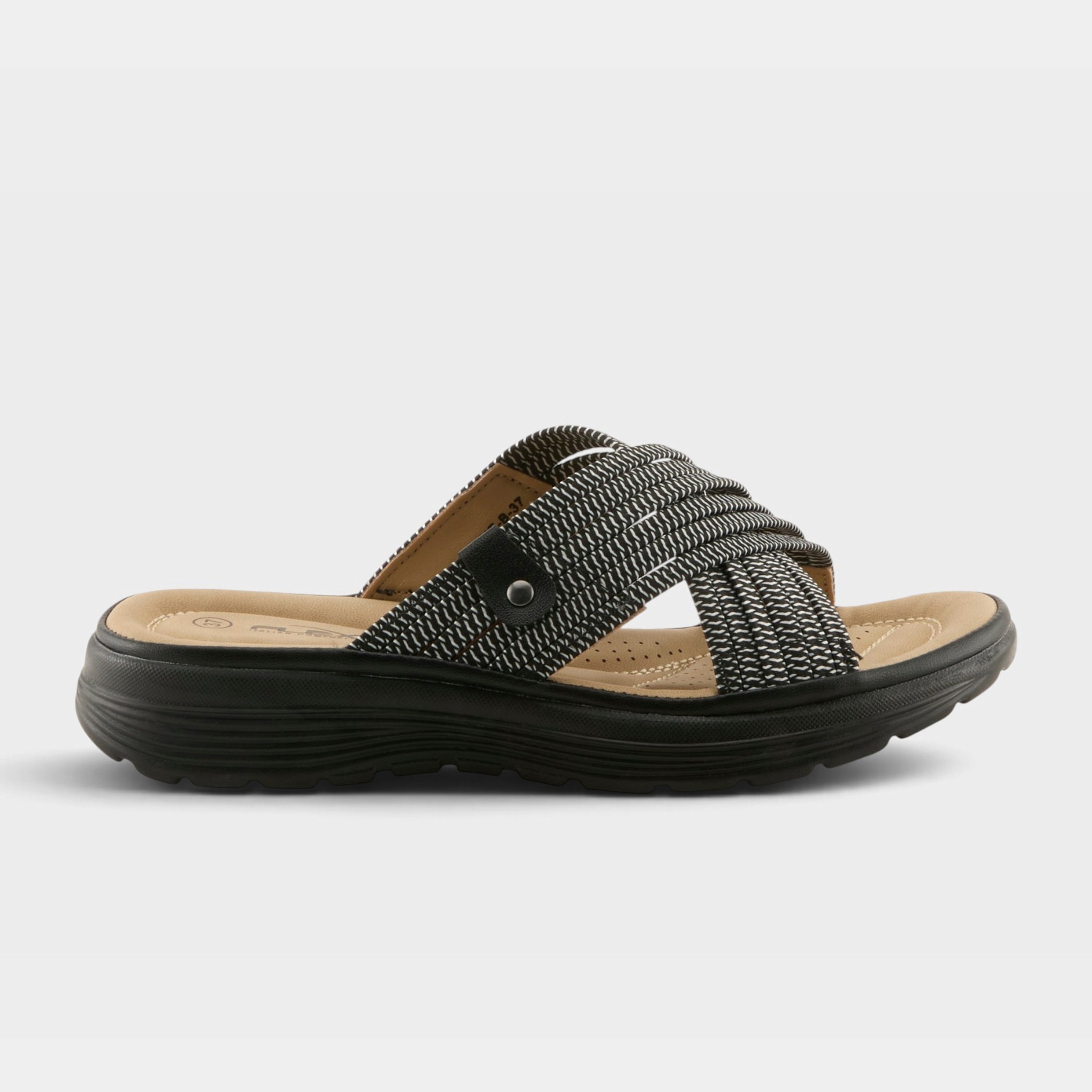 Flexus Gaspie Black Sandal