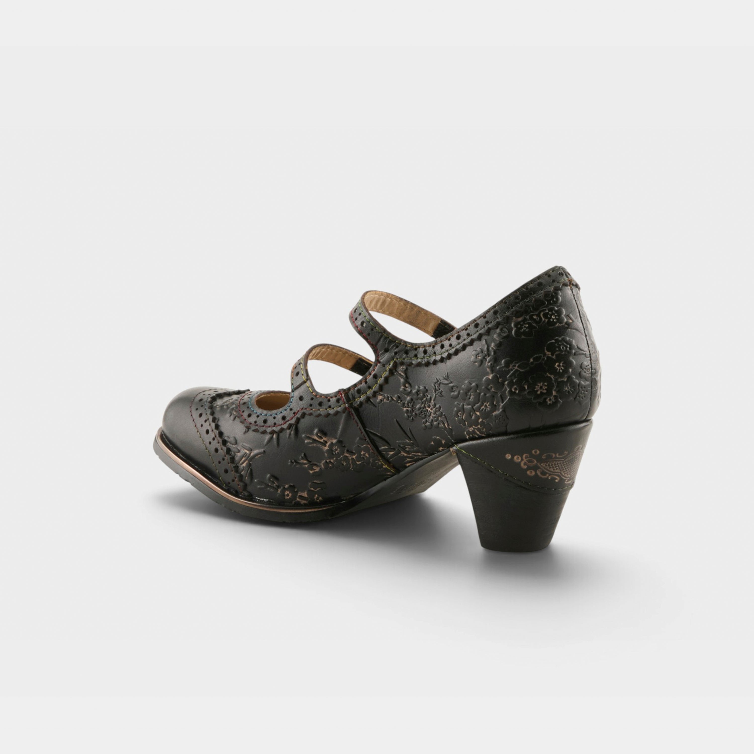 L'Artiste Gaviria shoes in Black, alternate angle view