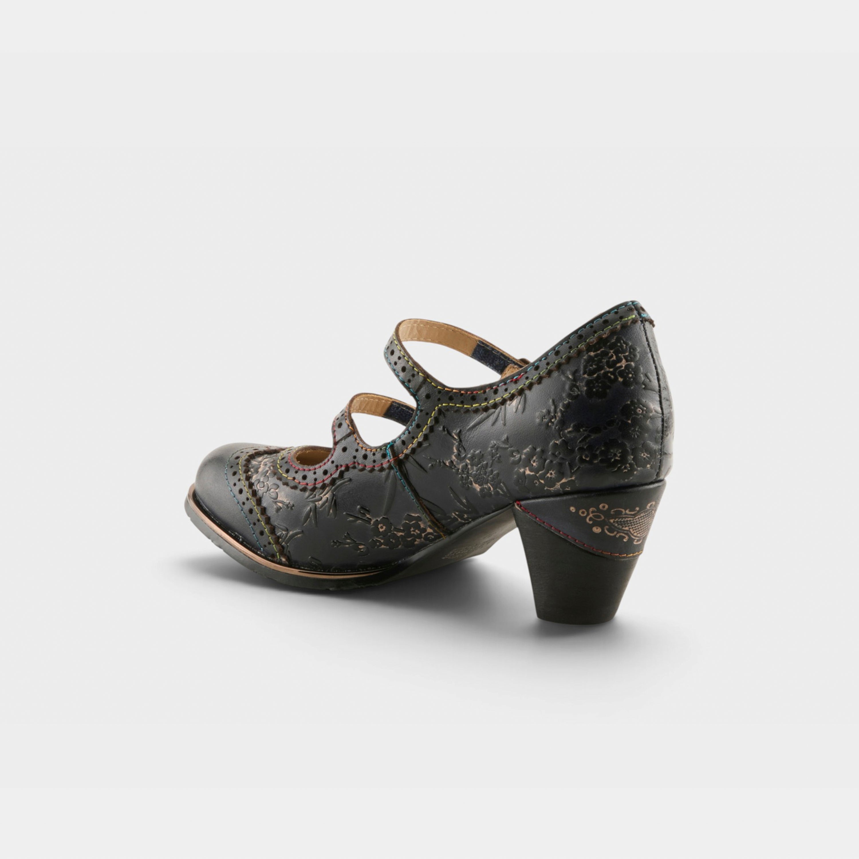 L'Artiste Gaviria shoes in Navy, alternate angle view