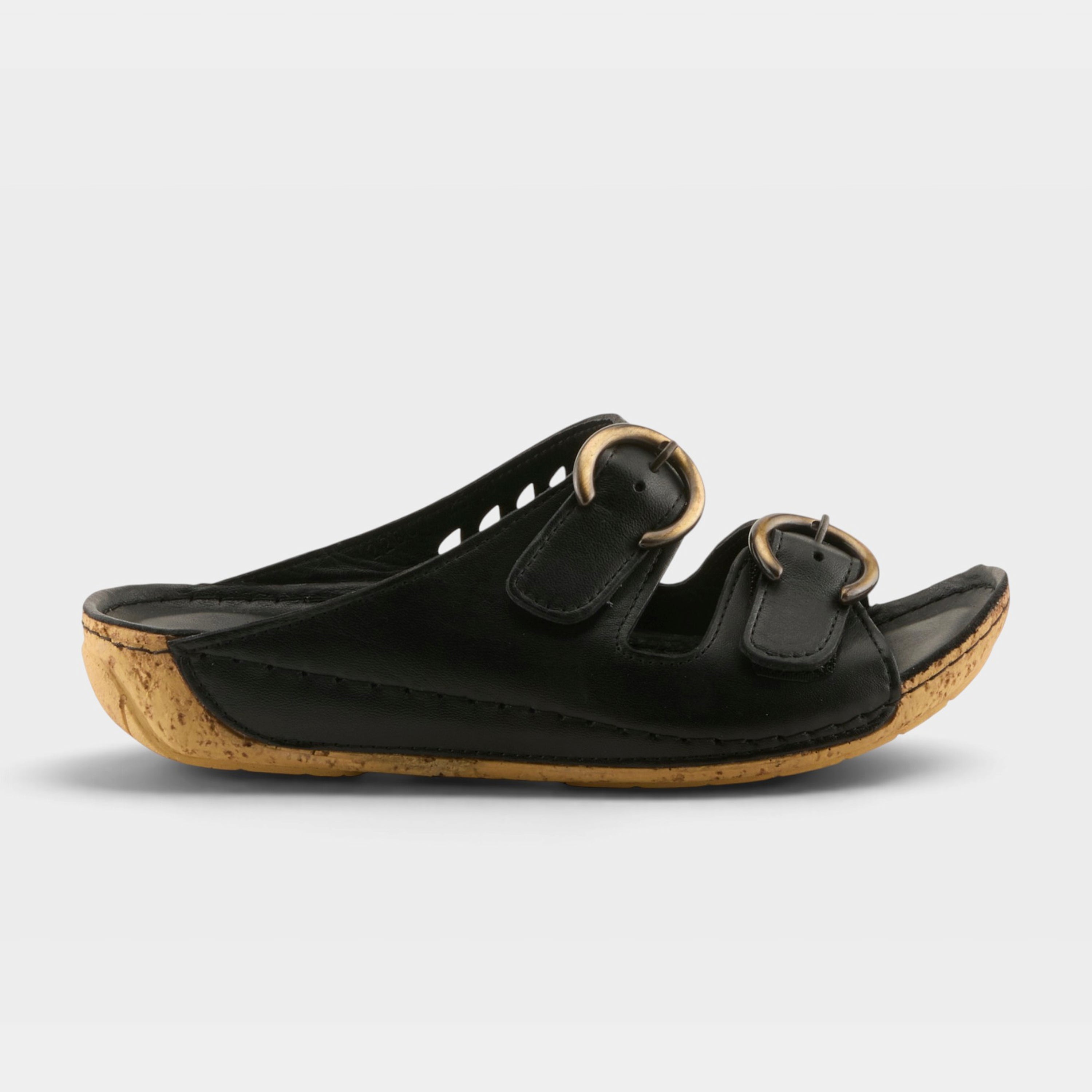 Spring Step Gelatia Black Sandal